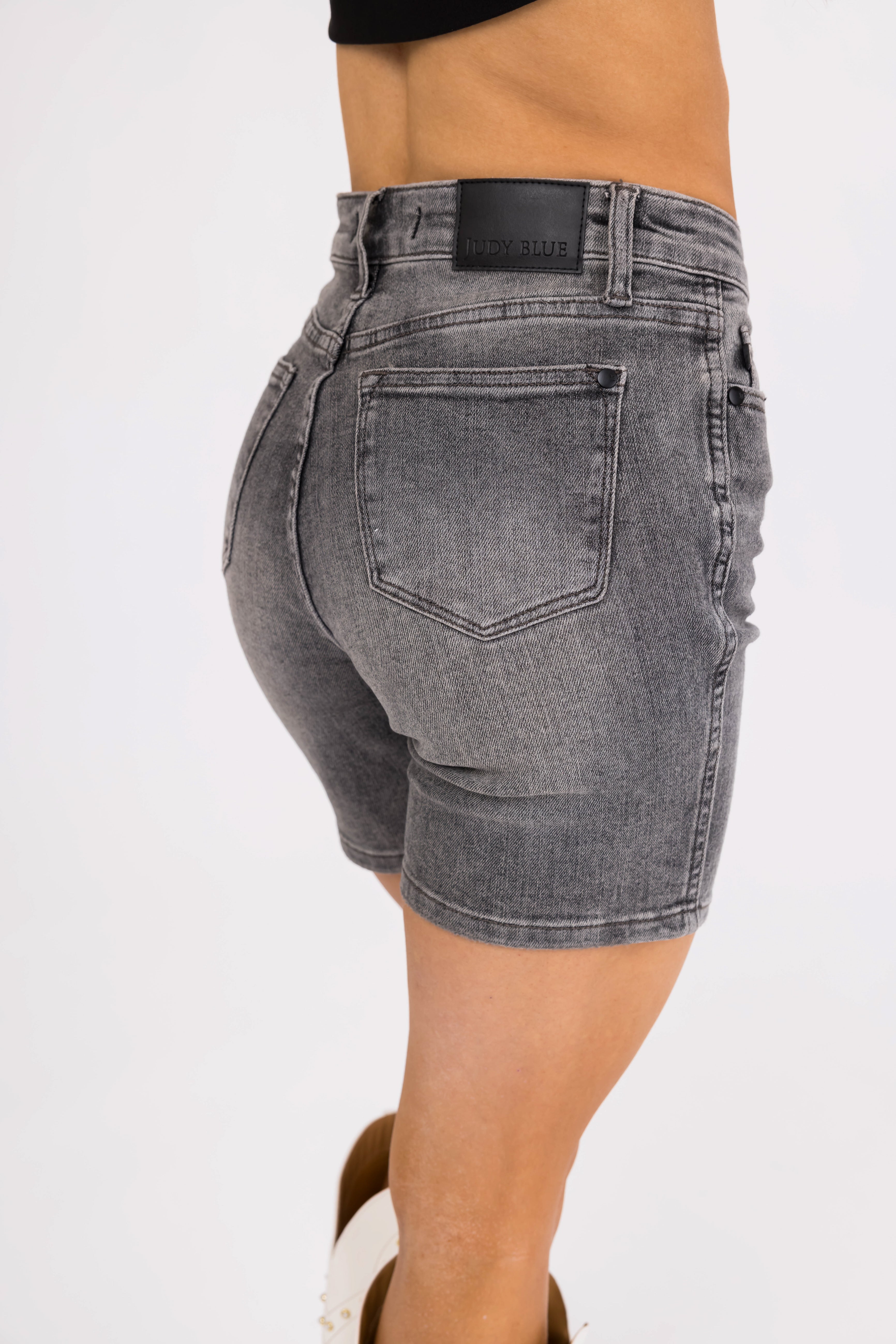 Judy Blue Stone High Rise Jean Shorts-Newayad