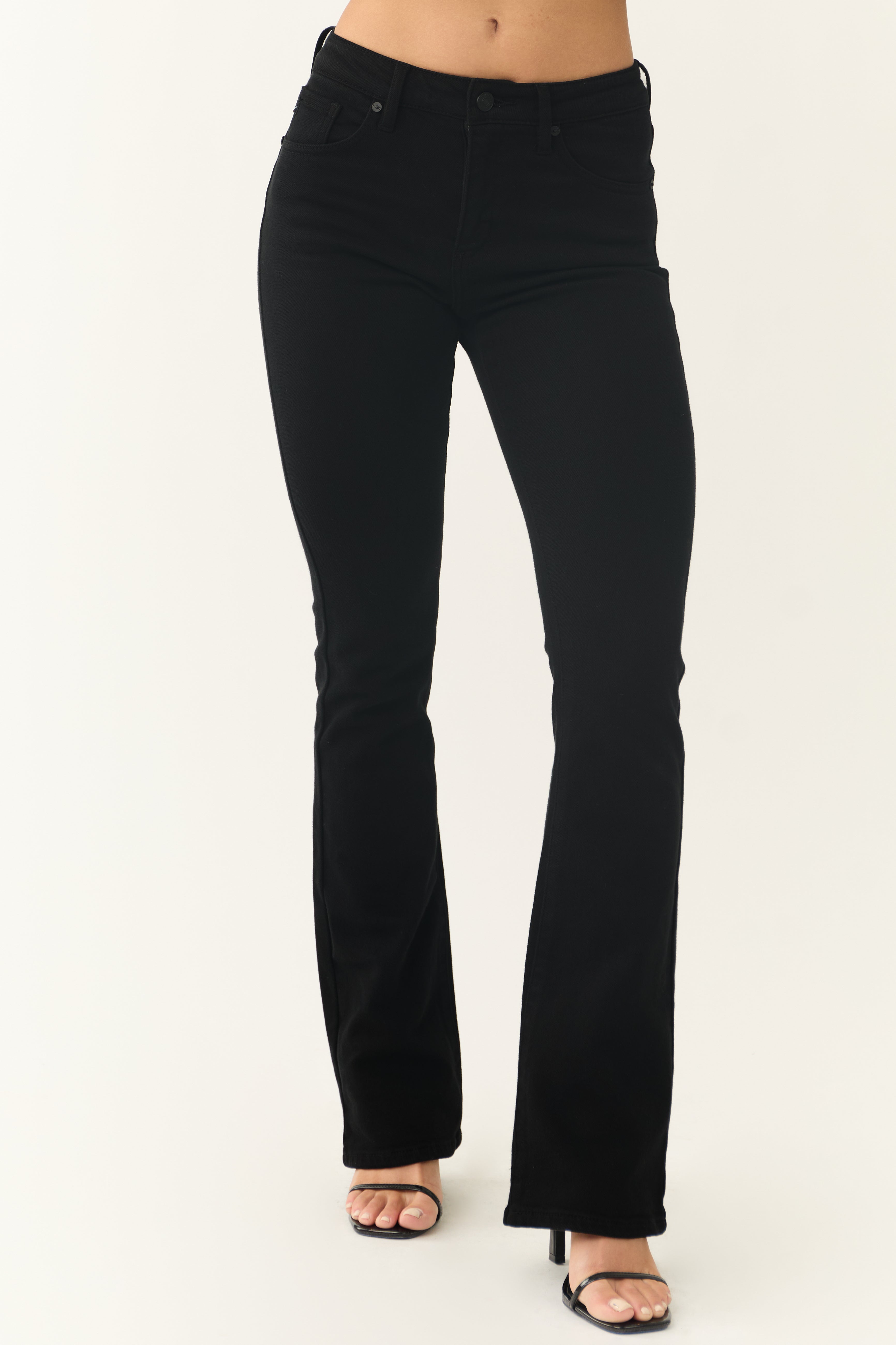 KanCan Black High Rise Bootcut Jeans-Newayad