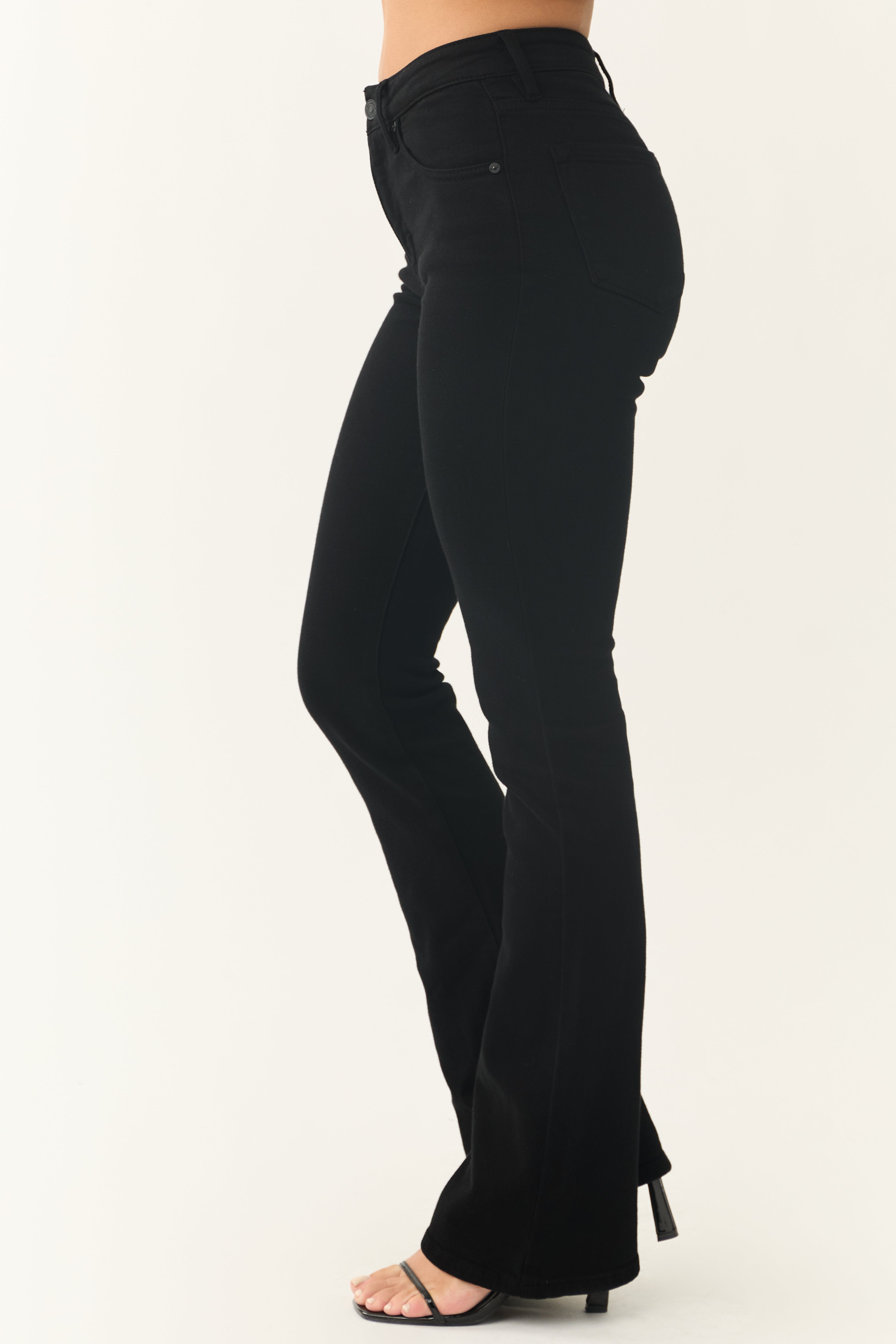 KanCan Black High Rise Bootcut Jeans-Newayad