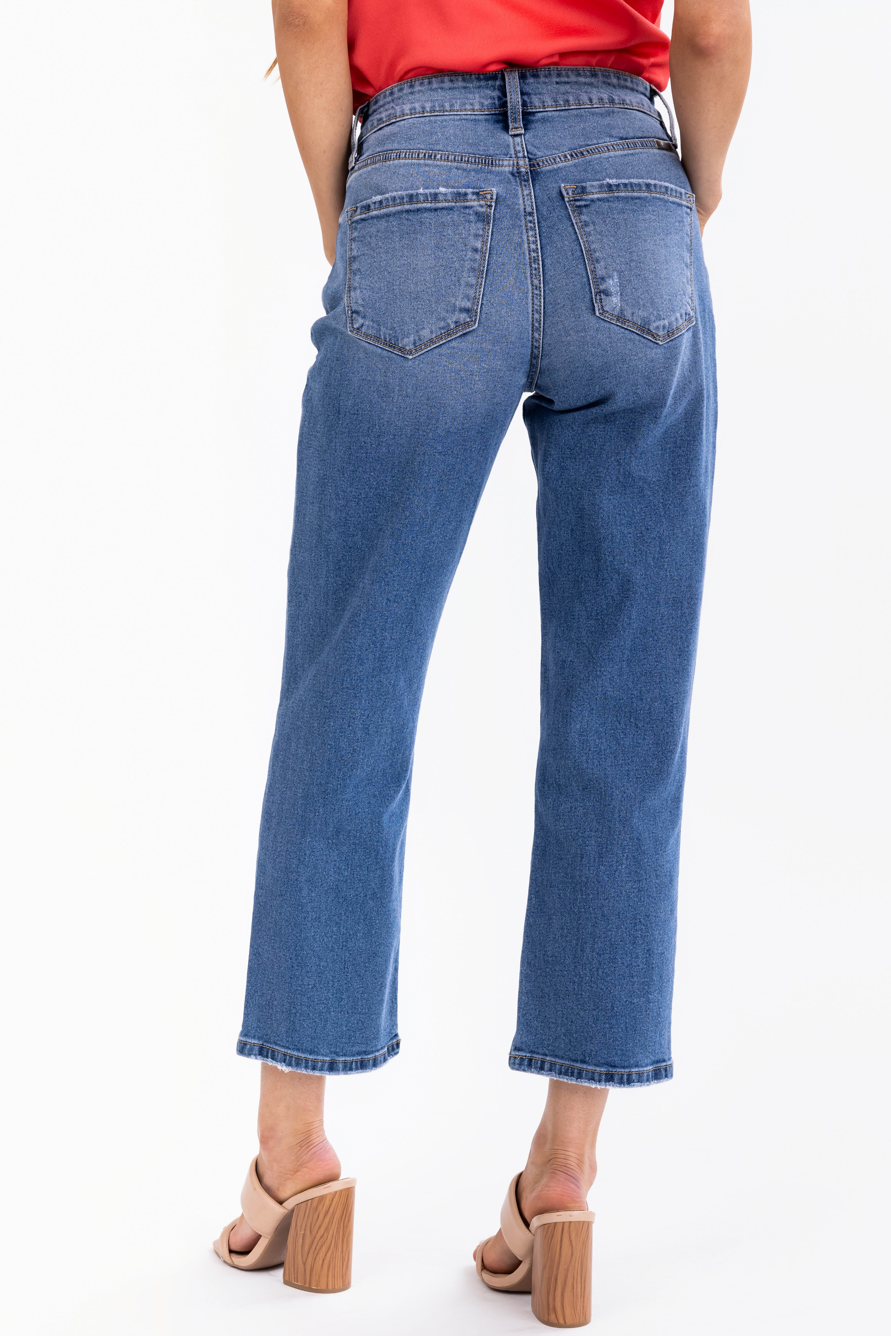 KanCan Comfort Stretch High Rise Straight Jeans-Newayad