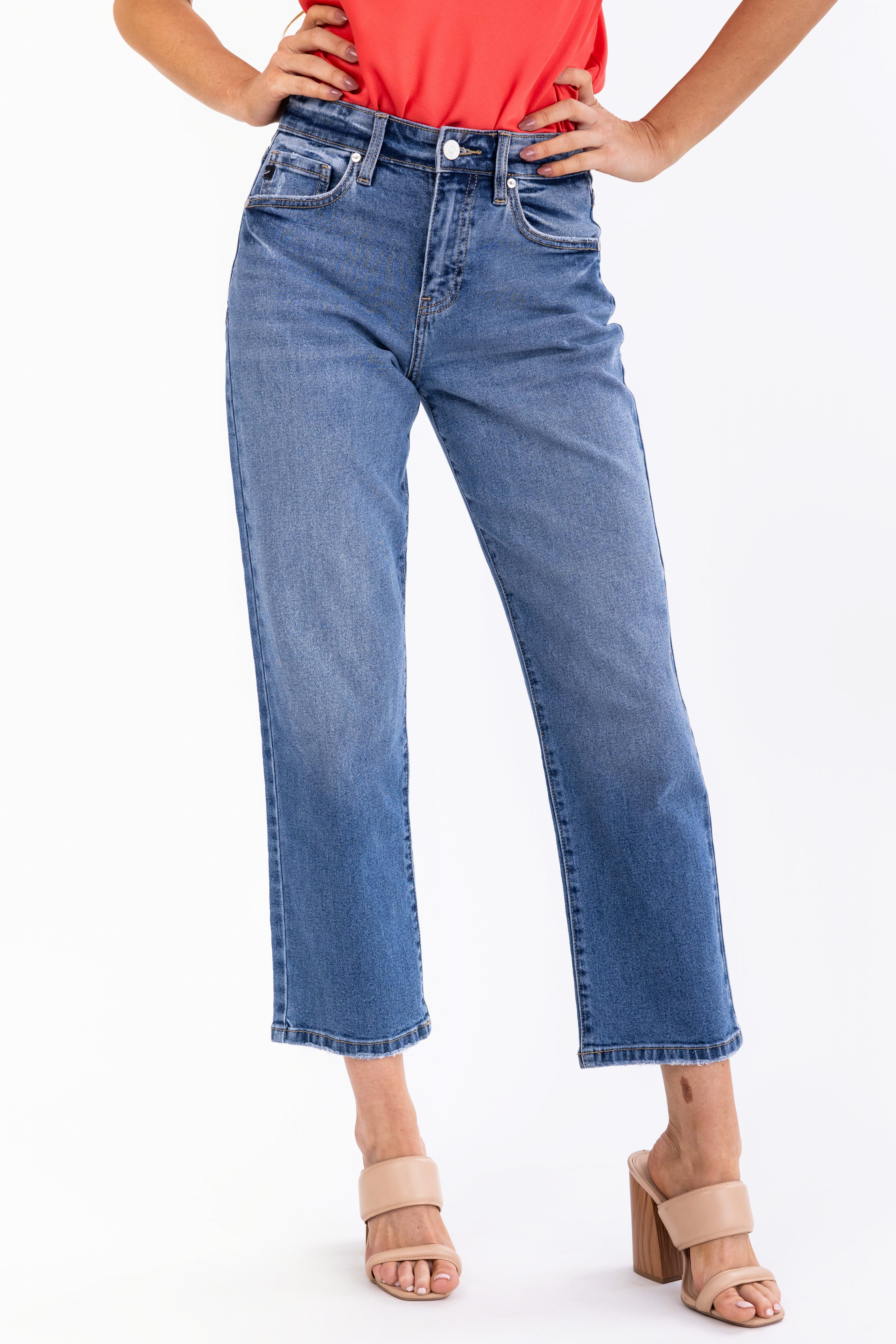 KanCan Comfort Stretch High Rise Straight Jeans-Newayad