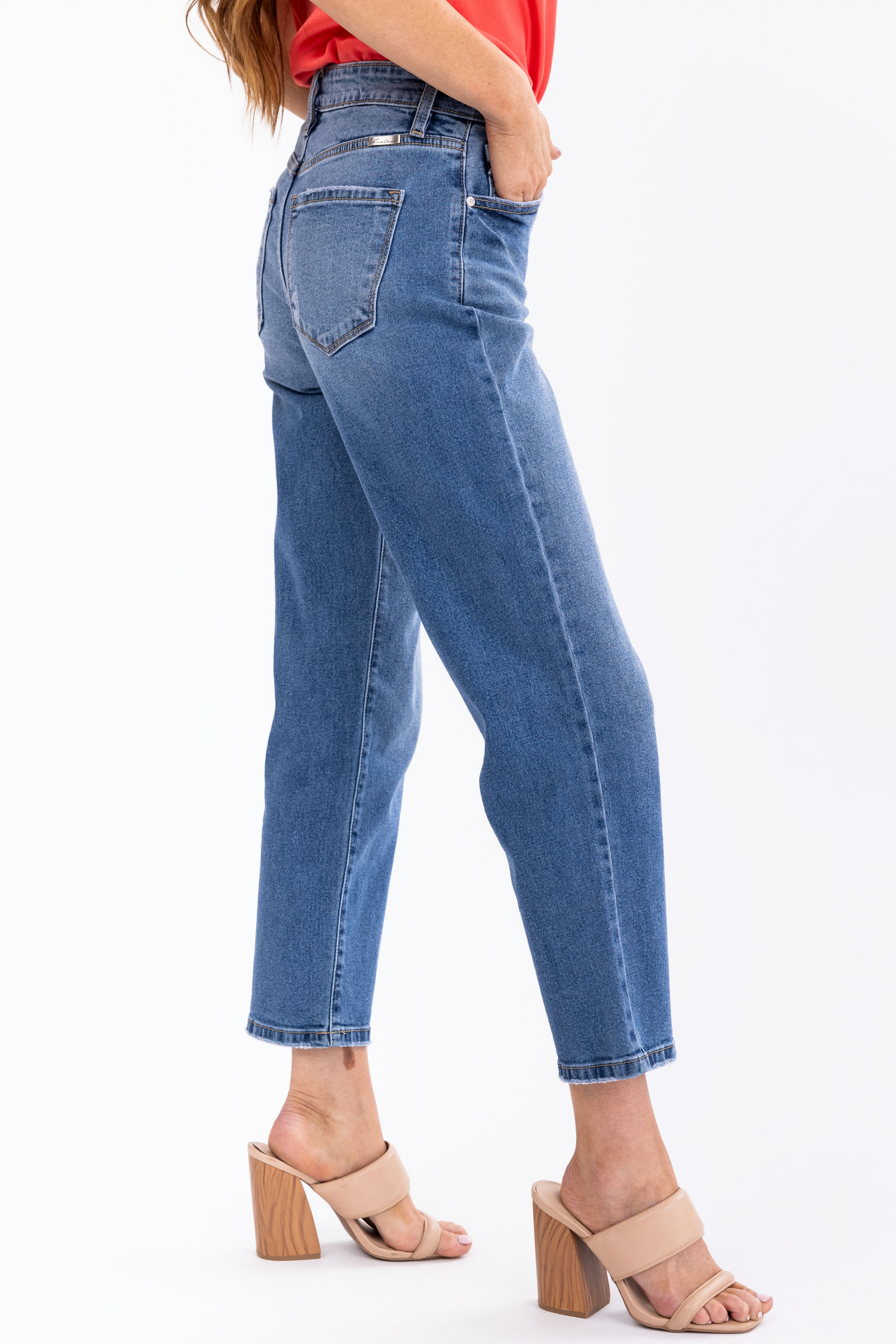 KanCan Comfort Stretch High Rise Straight Jeans-Newayad