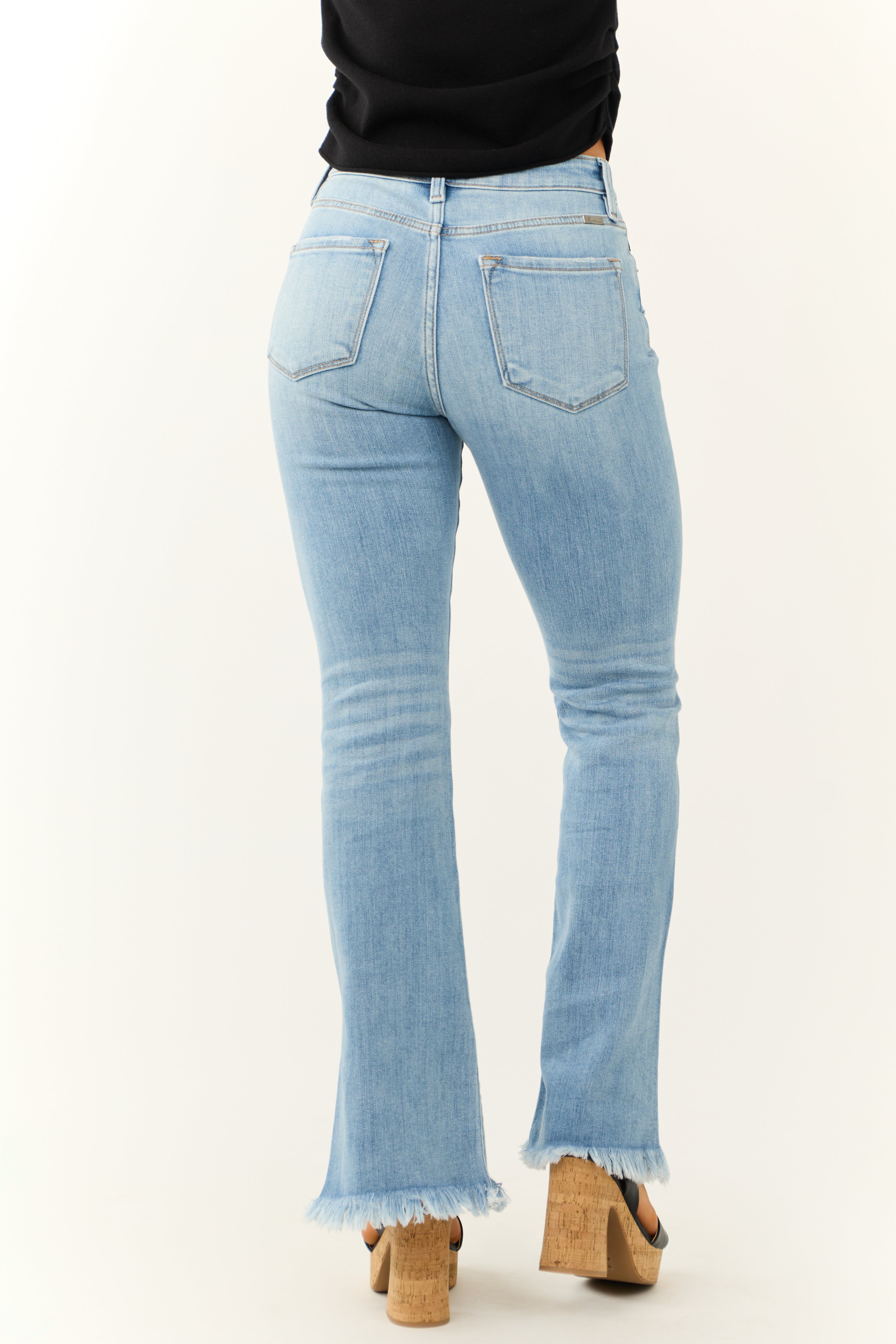 KanCan Light Wash High Rise Bootcut Jeans-Newayad