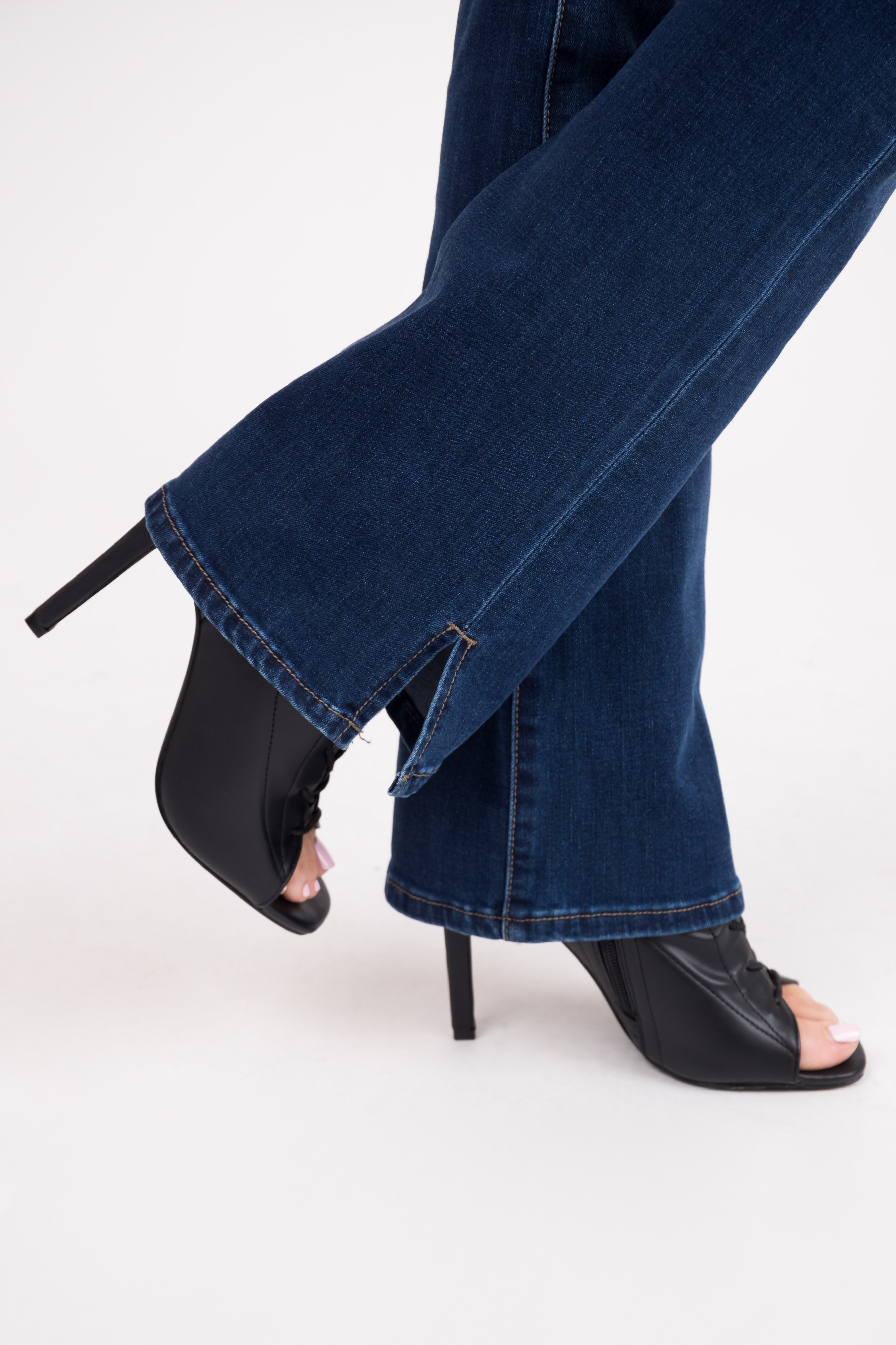 KanCan Medium Dark Wash High Rise Bootcut Jeans-Newayad