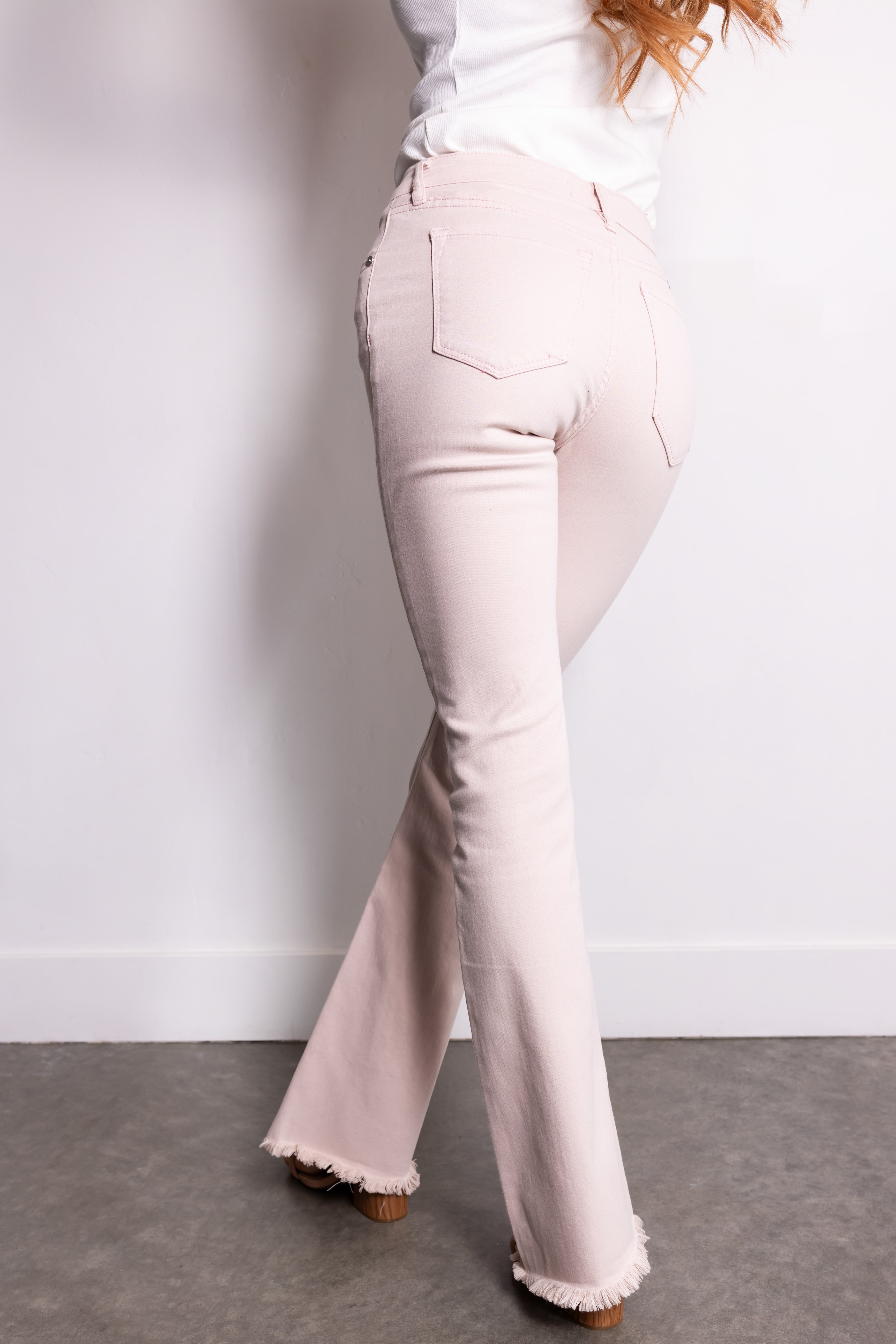 KanCan Tea Rose High Rise Flare Jeans-Newayad