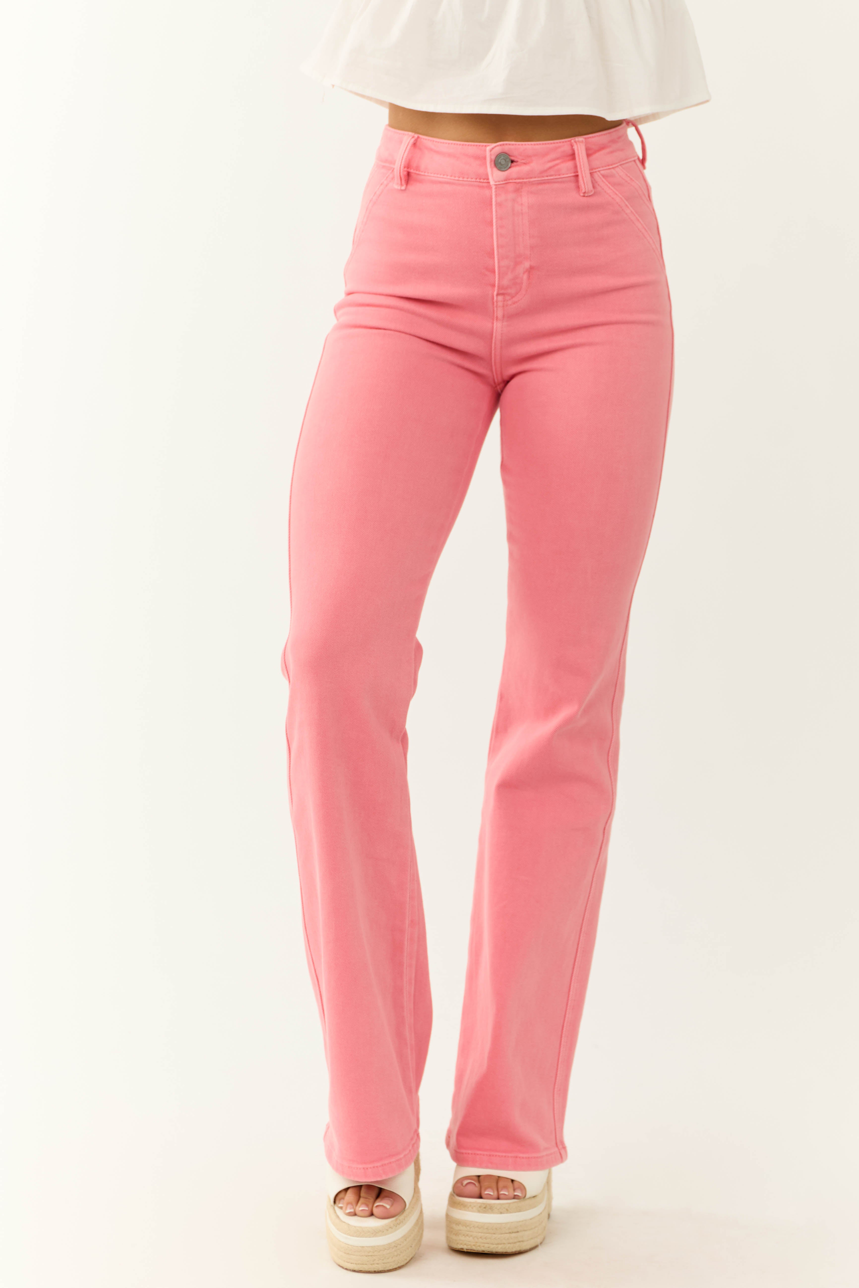 KanCan Watermelon Ultra High Rise Flare Jeans-Newayad