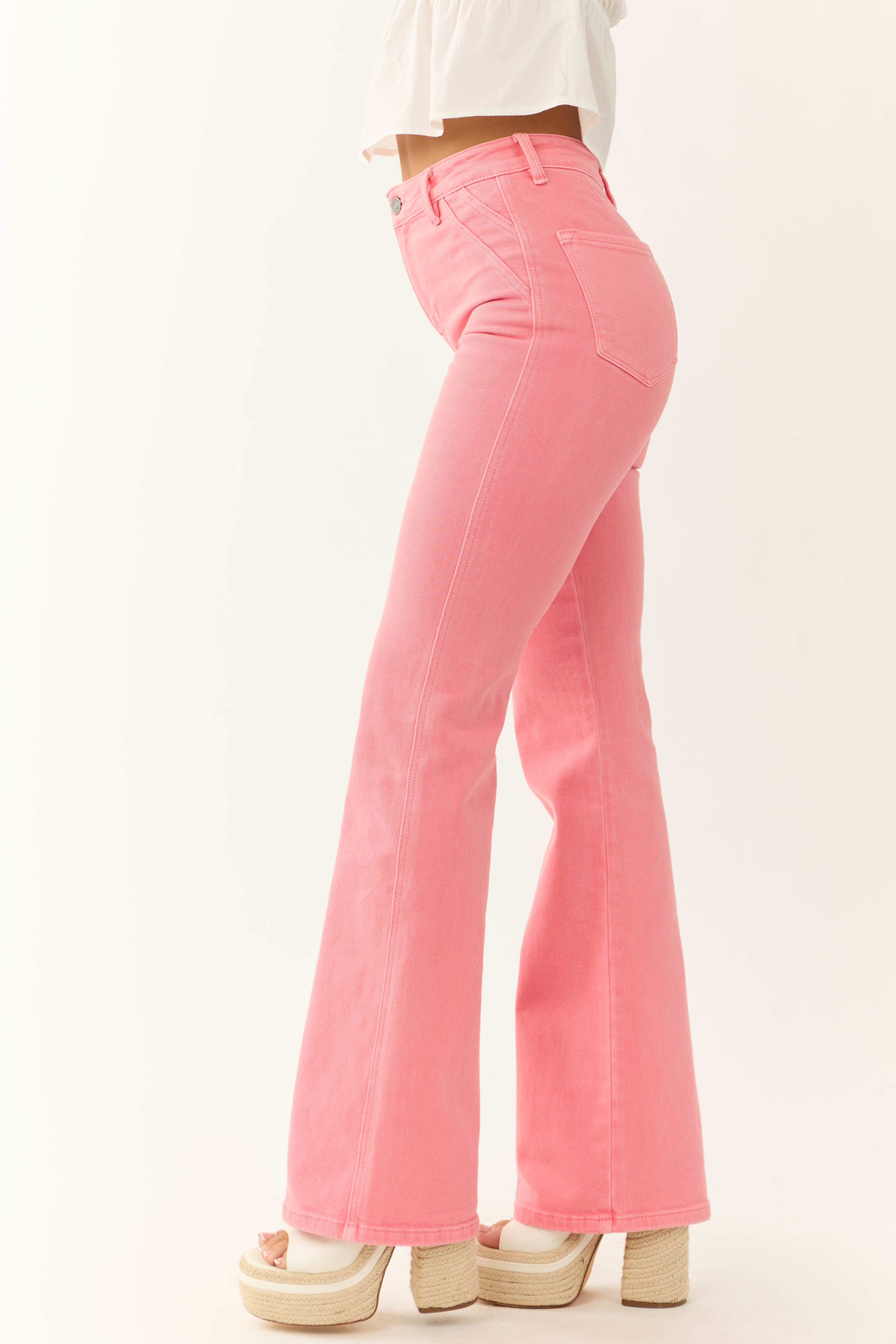 KanCan Watermelon Ultra High Rise Flare Jeans-Newayad