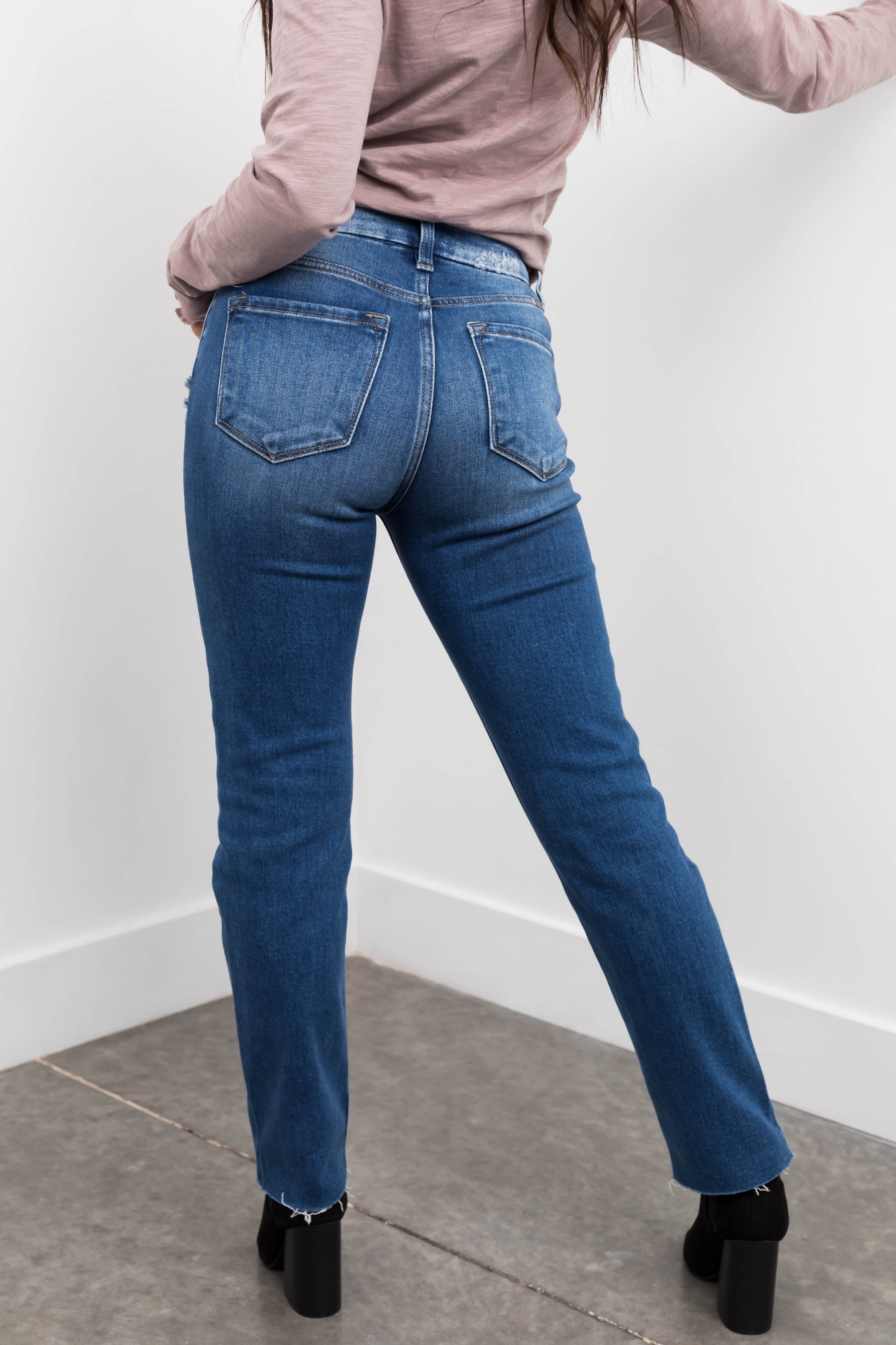 KanCan High Rise Slim Straight Jeans-Newayad