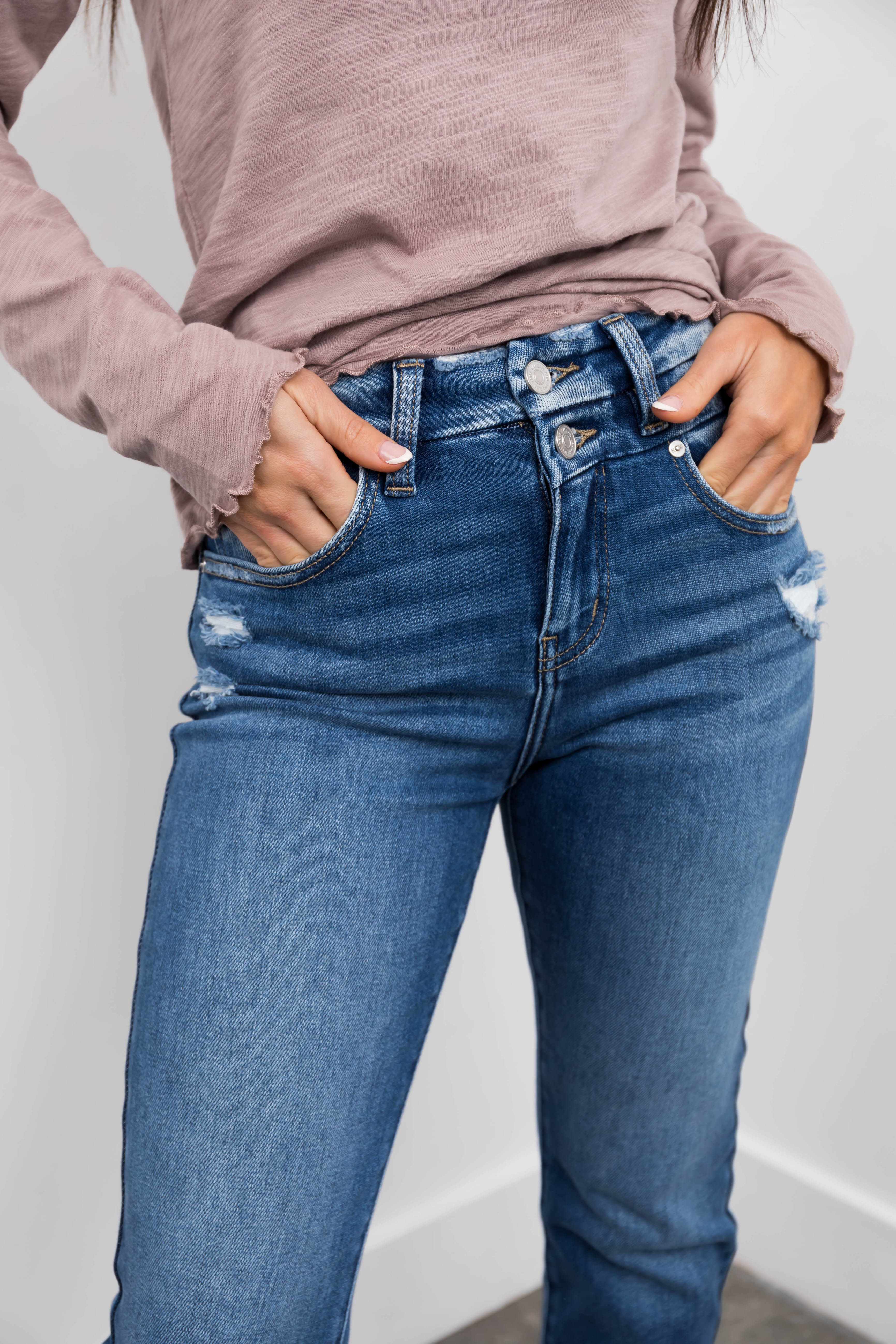 KanCan High Rise Slim Straight Jeans-Newayad