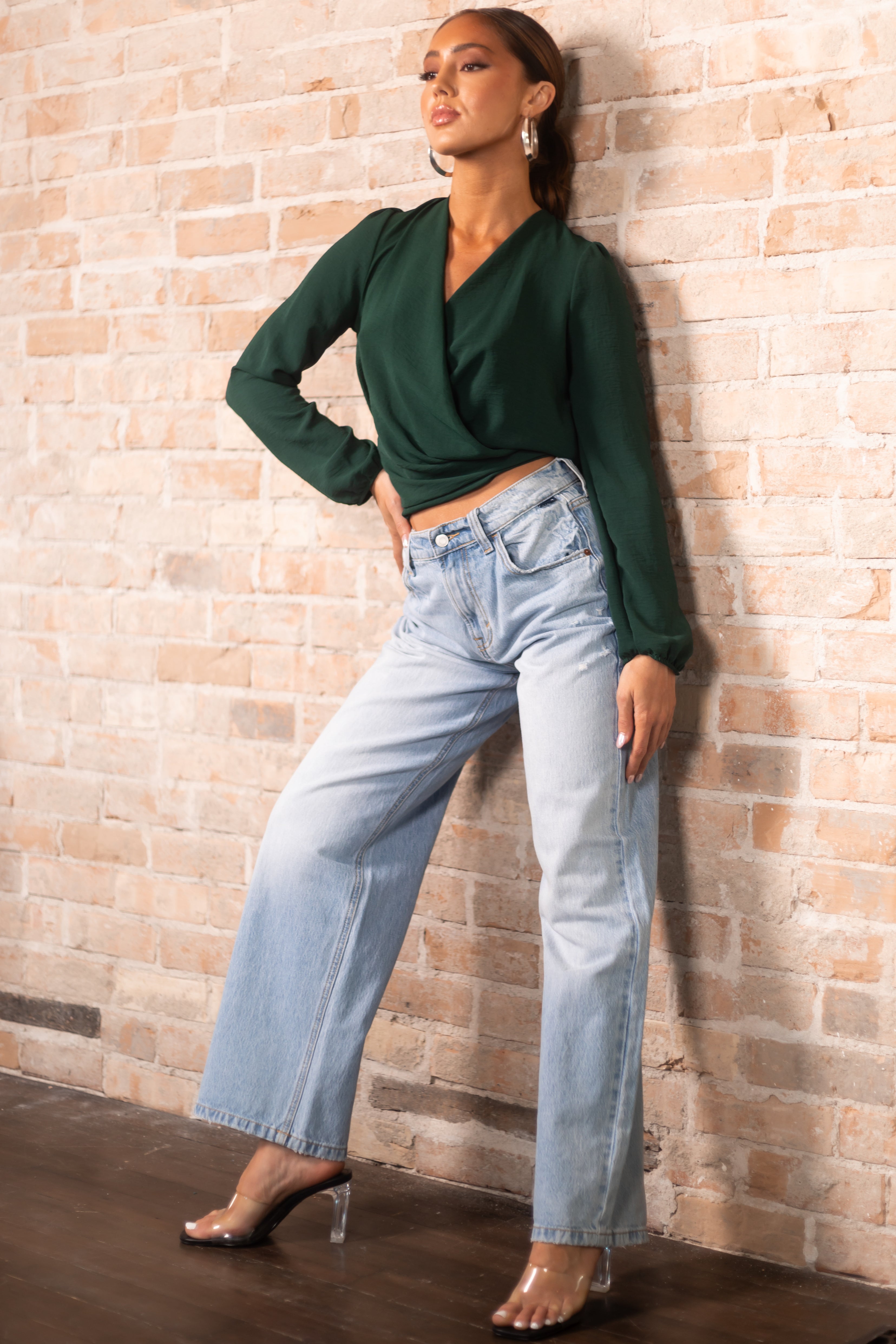 Cello Light Wash Vintage Low Rise Loose Fit Jeans-Newayad