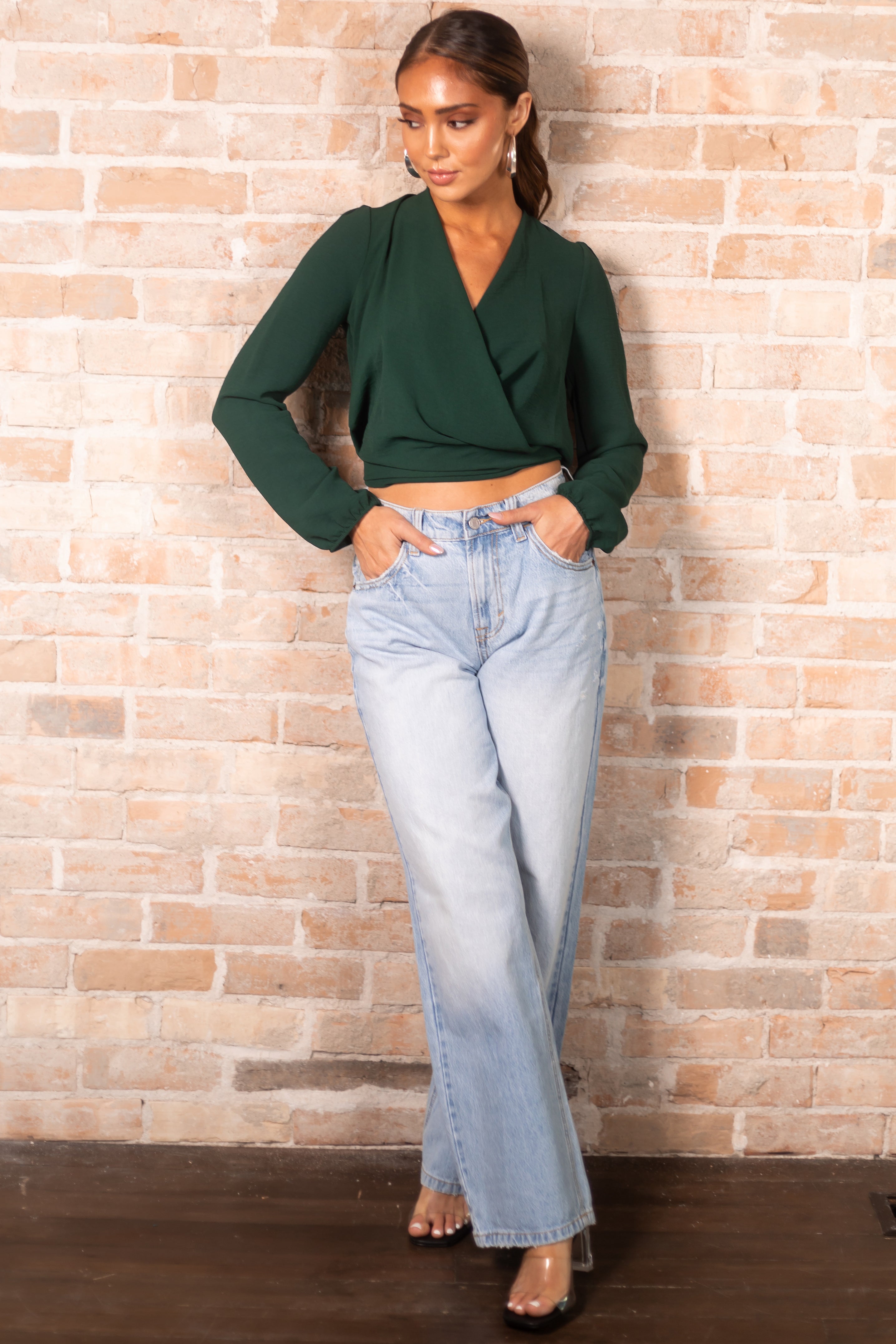 Cello Light Wash Vintage Low Rise Loose Fit Jeans-Newayad