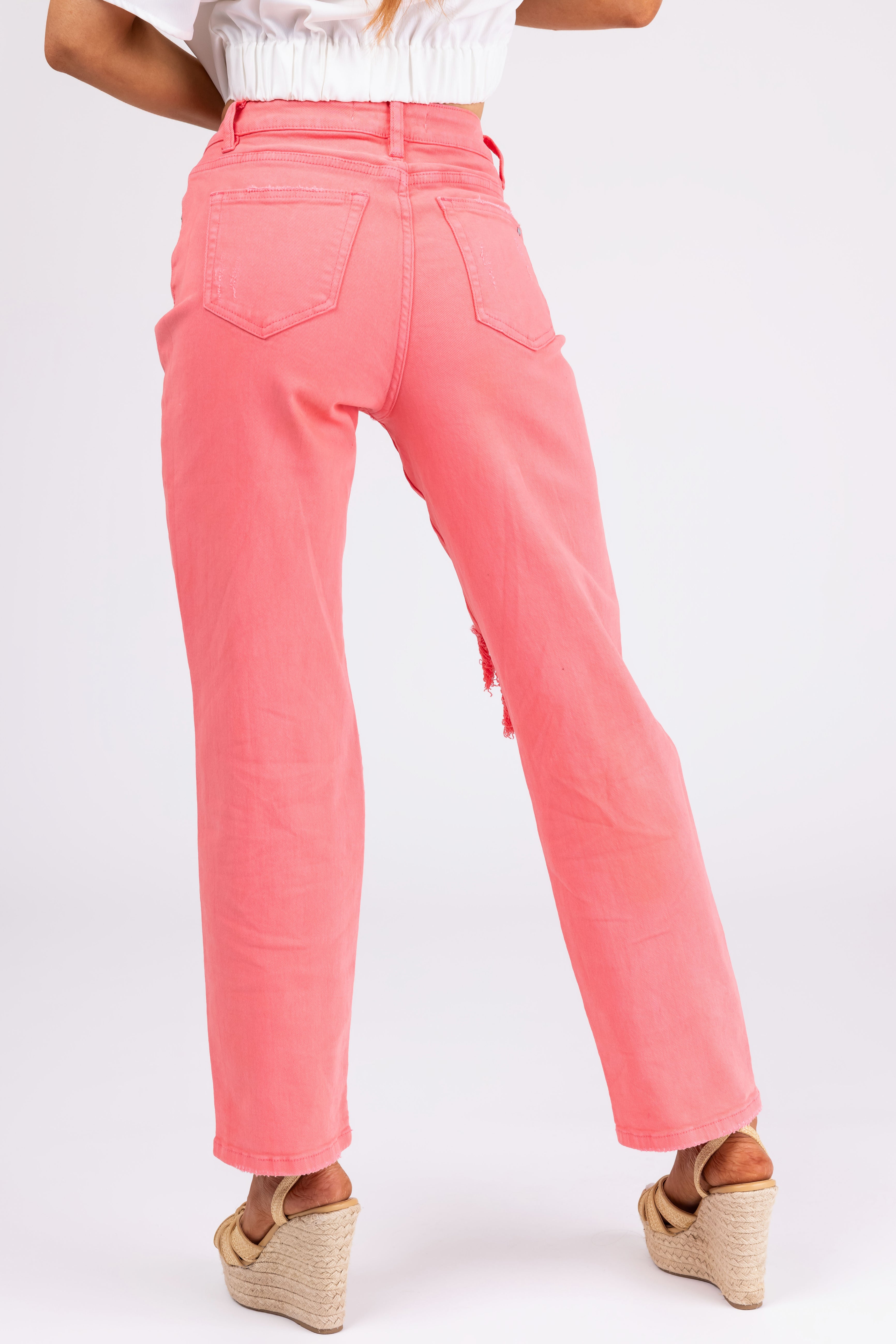 Mica Denim Bright Punch Straight Leg Jeans-Newayad