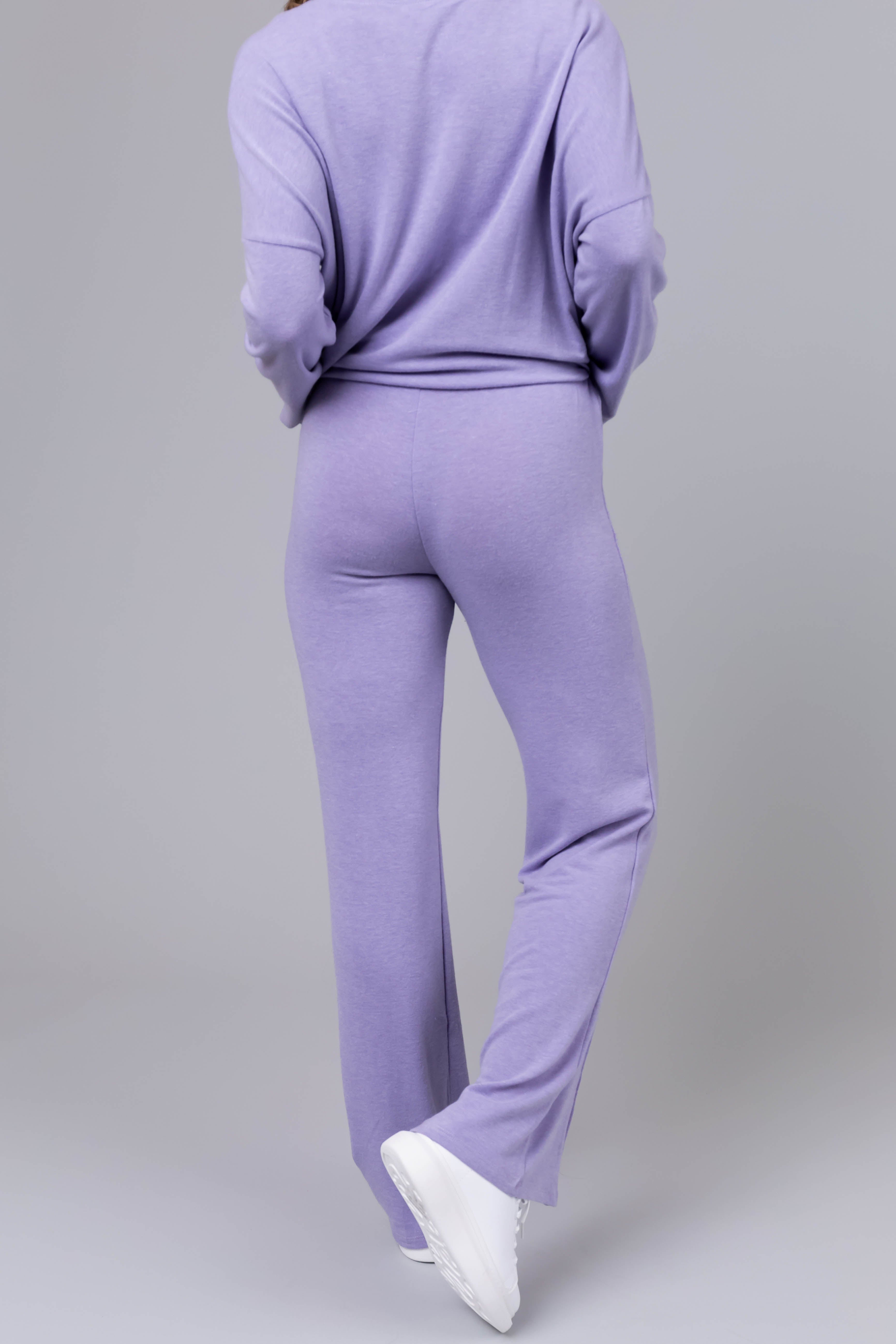 Periwinkle Soft Loungewear Top and Pants Set-Newayad