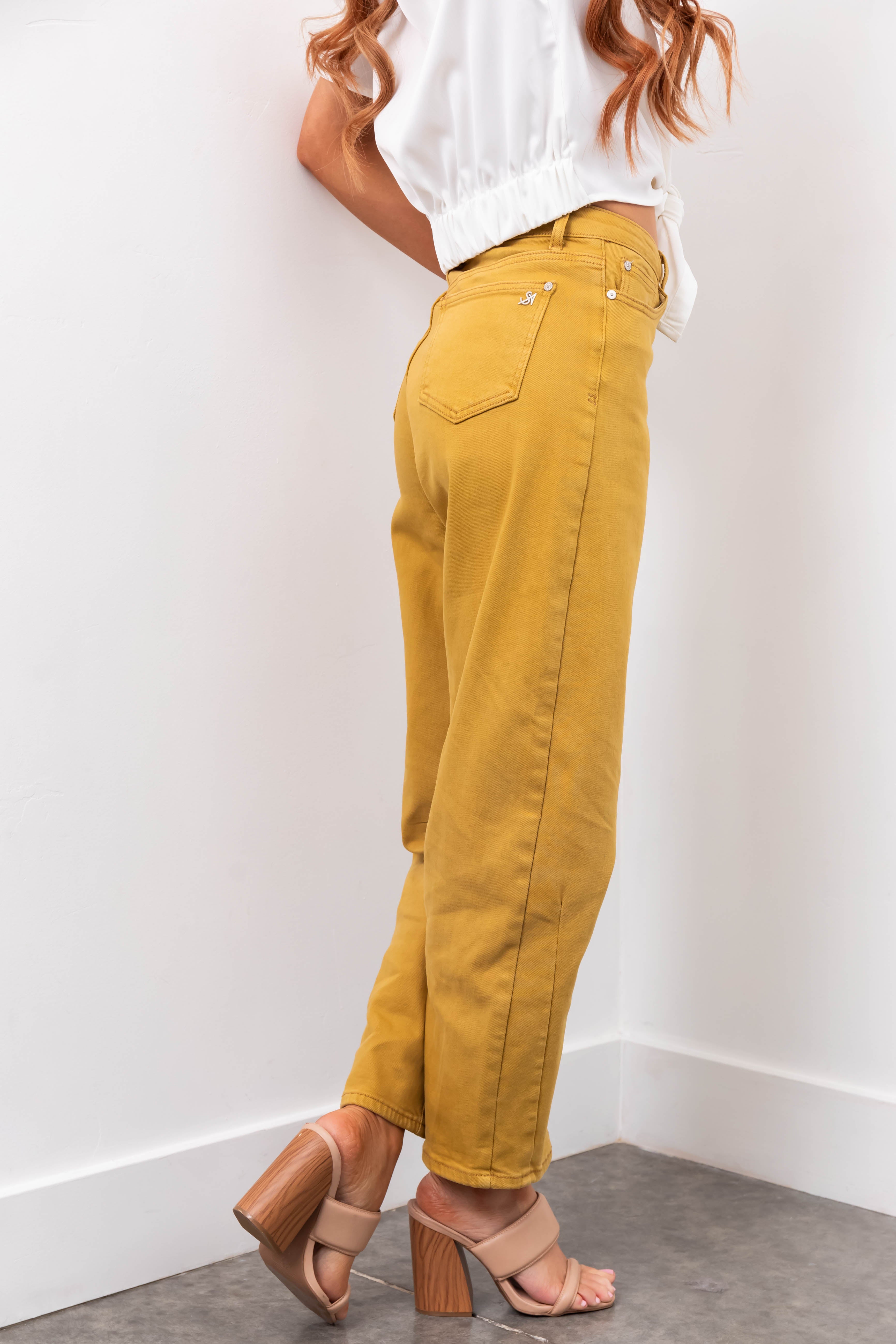 Special A Desert Wide Leg Barrel Jeans-Newayad