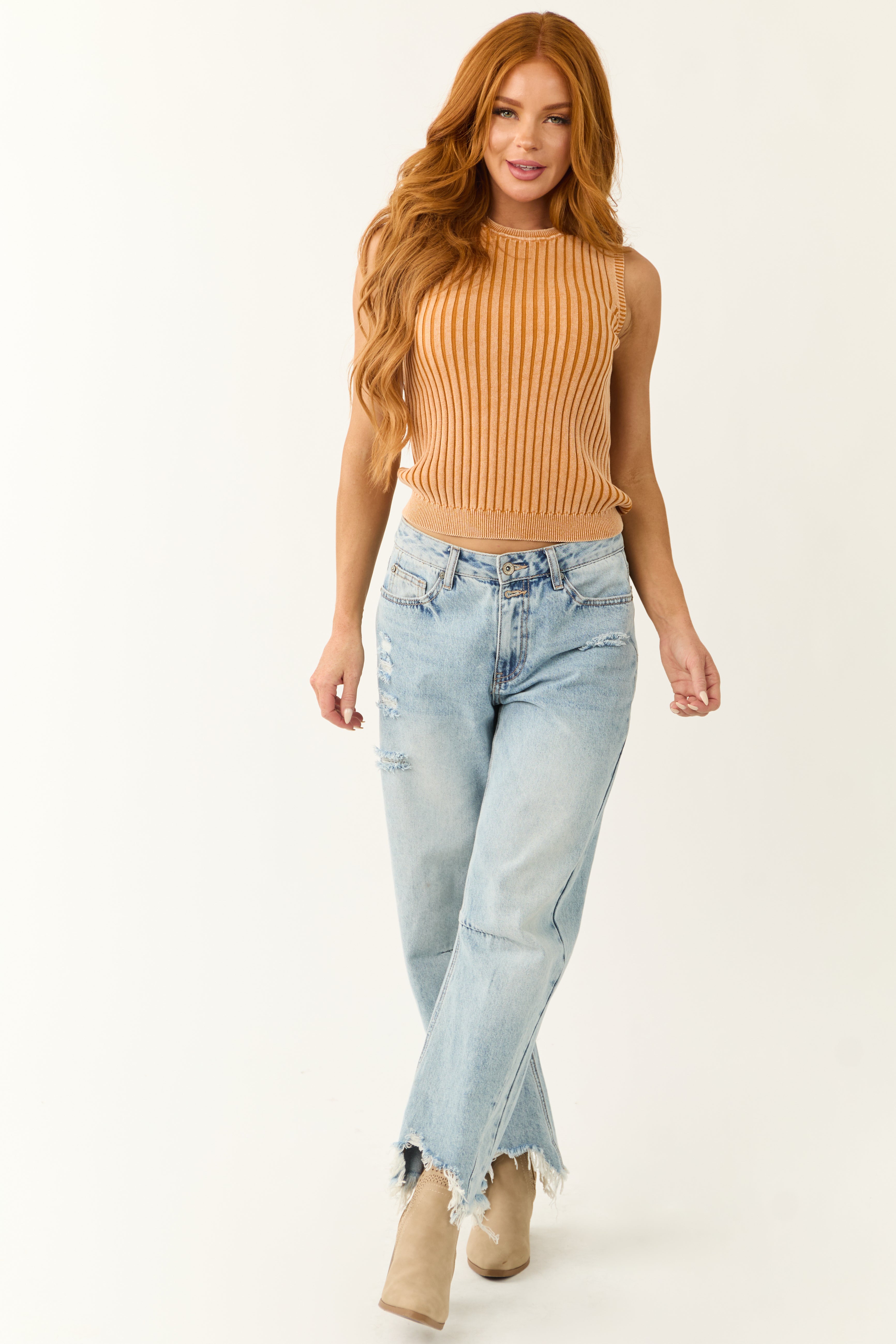 Special A Light Wash High Rise Barrel Jeans-Newayad