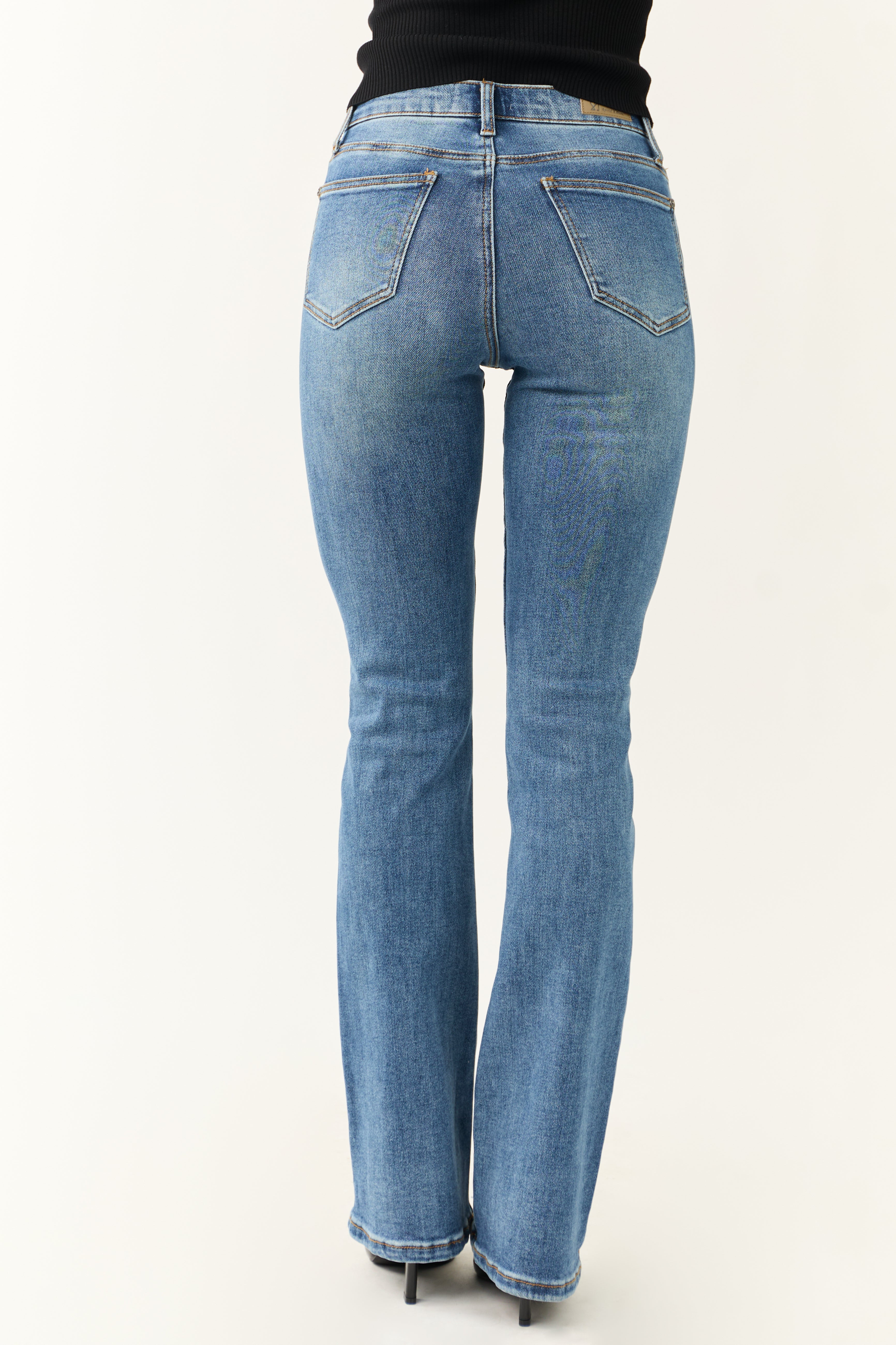 Special A Slim Bootcut Tummy Control Dark Wash Jeans-Newayad
