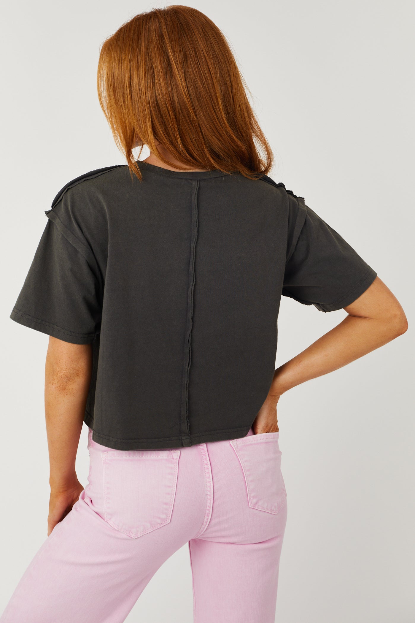 Walnut 'Disco Cowgirl' Graphic Crop Top-Newayad