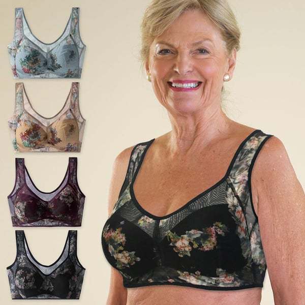 Lace Buttonless Comfortable Bra