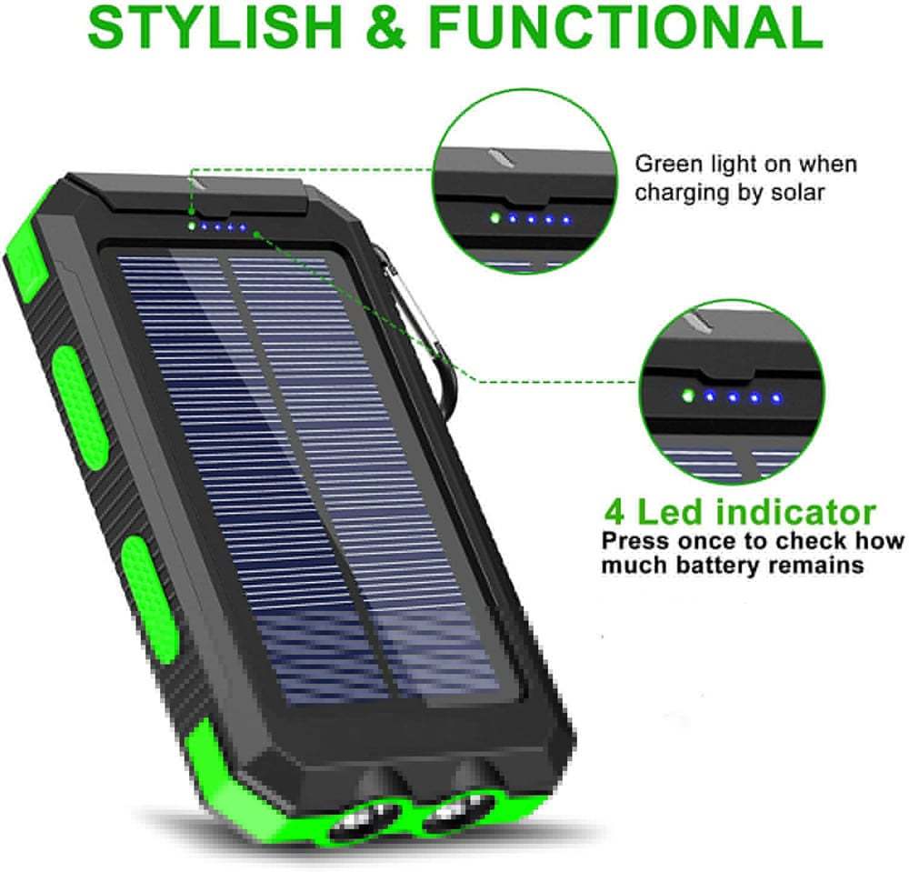 🔥Waterproof Solar Power Bank