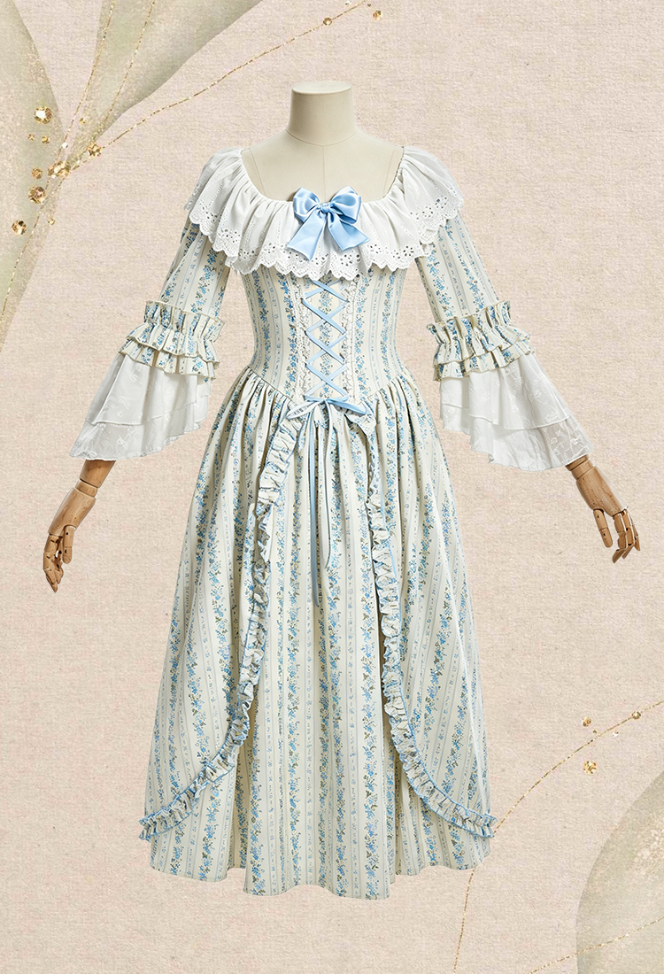 The Floret Cascade Rococo Dress