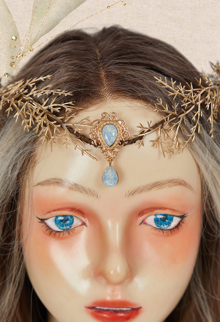 Medieval Style Cosplay Accessory Headpiece Elf Style Crown Head Decor