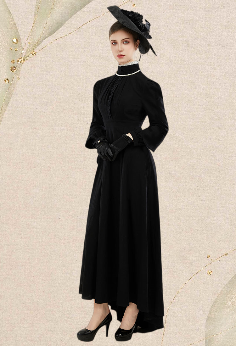 Women Renaissance Medieval Costume Edwardian Dress Gothic Vintage Ball Gown Masquerade Dress for Halloween