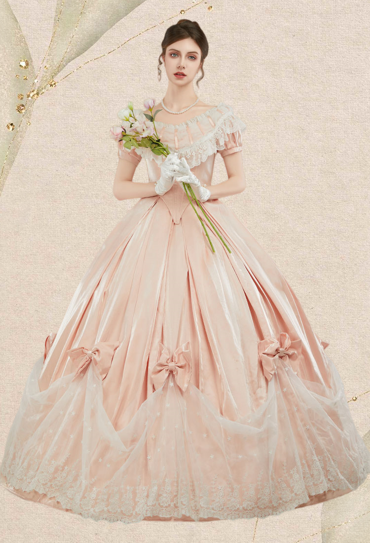 Women Renaissance Medieval Costume 18th Century Victorian Ball Gown Dress for Halloween