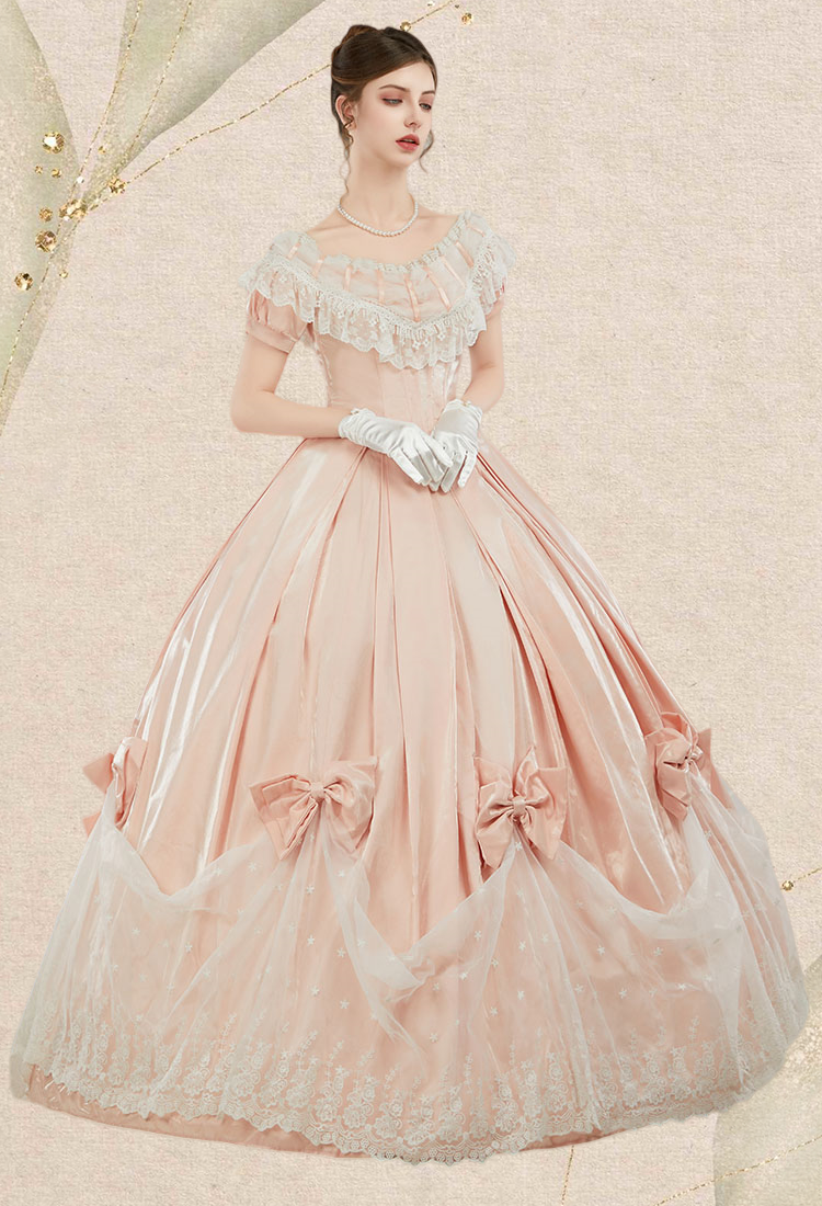 Women Renaissance Medieval Costume 18th Century Victorian Ball Gown Dress for Halloween