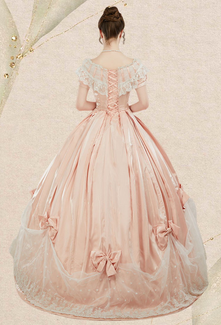 Women Renaissance Medieval Costume 18th Century Victorian Ball Gown Dress for Halloween