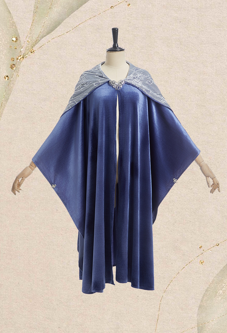 The Lord of the Rings Medieval Retro Velvet Cloak Renaissance Hooded Cape Halloween Witch Cloak