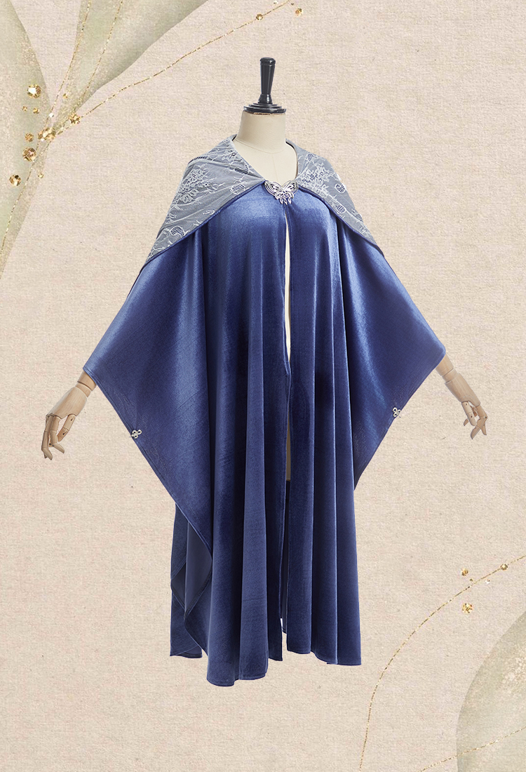 The Lord of the Rings Medieval Retro Velvet Cloak Renaissance Hooded Cape Halloween Witch Cloak