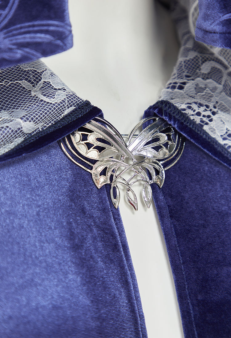 The Lord of the Rings Medieval Retro Velvet Cloak Renaissance Hooded Cape Halloween Witch Cloak