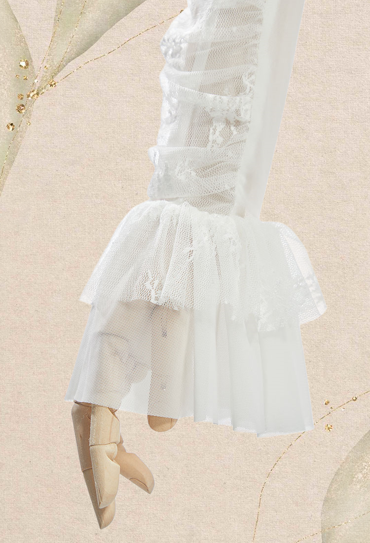 Medieval Retro Underdress Renaissance Court Style Off-shoulder Puff Sleeve Dress