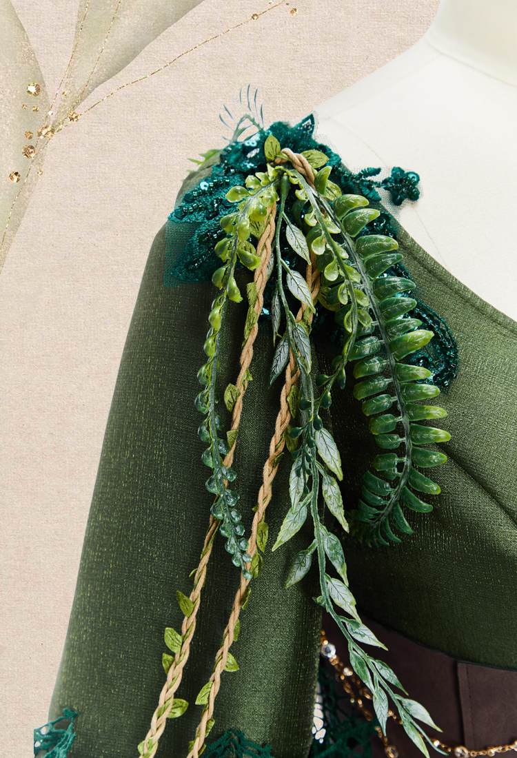 The Forest Poise Autumn Elf Dress