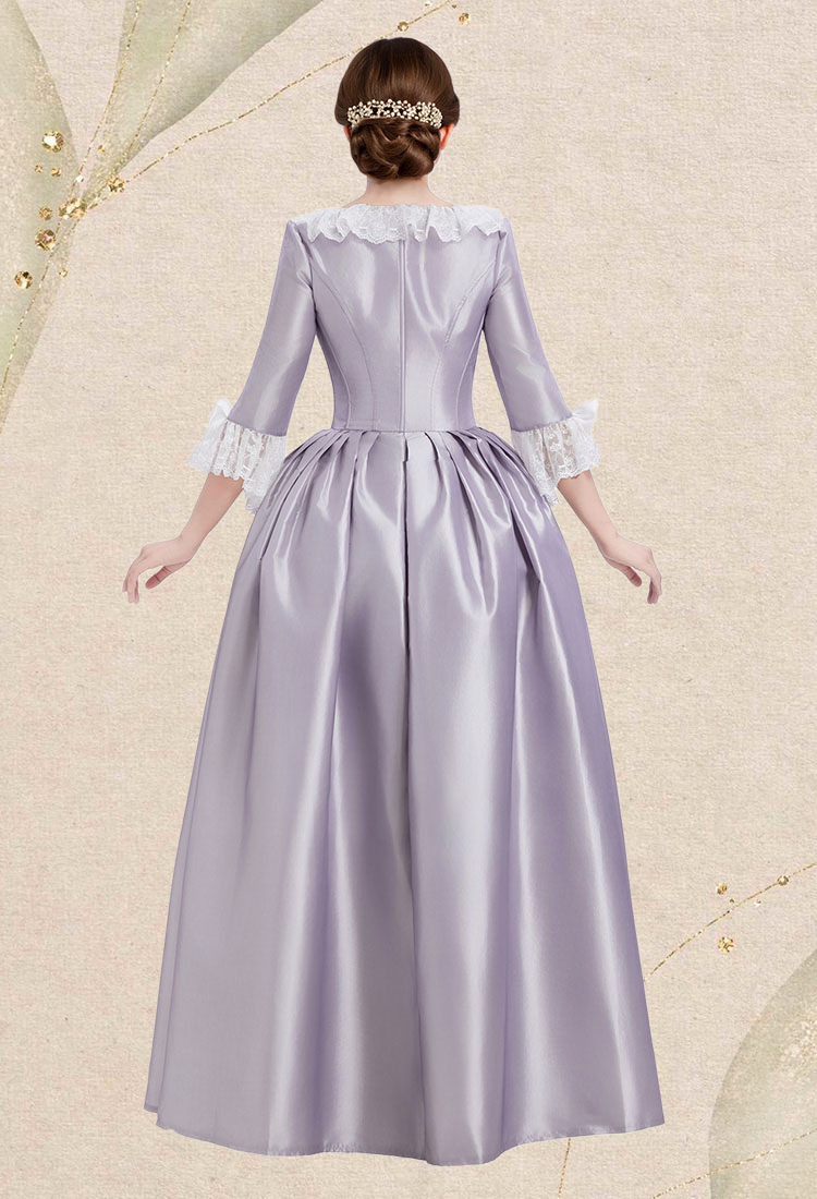 Renaissance Outfit Vintage Medieval Dress Oil Painting Style Top and Half Skirt with Bow