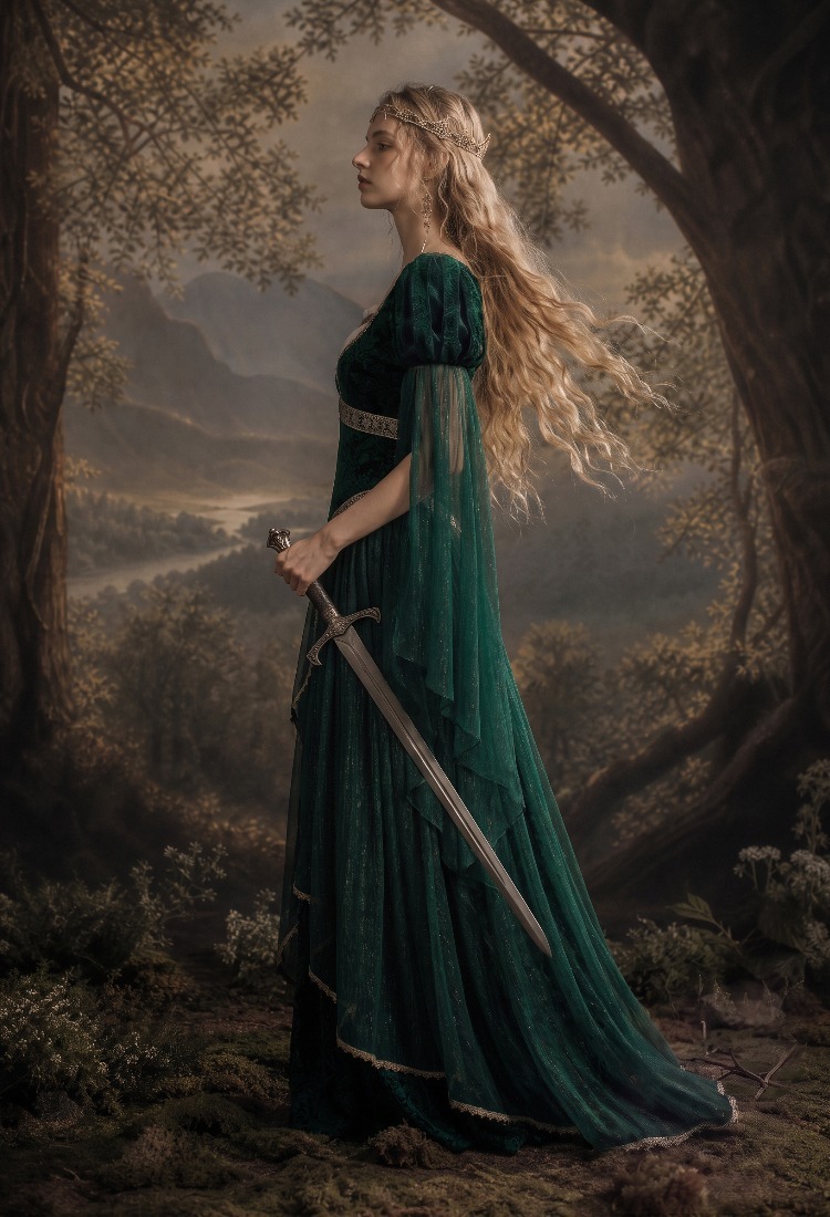 Purple Twilight of Woodland Muse Dress
