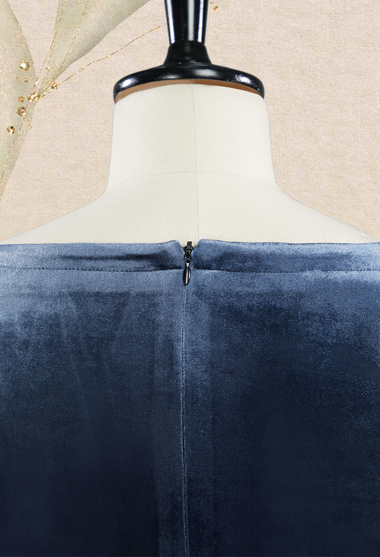 Medieval Renaissance Costume Fairy Style Gray Velvet Long Lace Up Dress