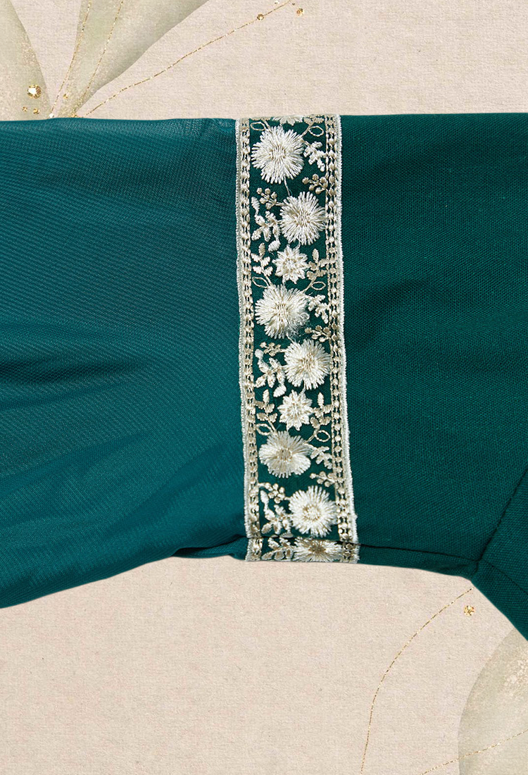 Medieval Renaissance Costume Outfit Vintage Dark Green Dress with Braided Belt