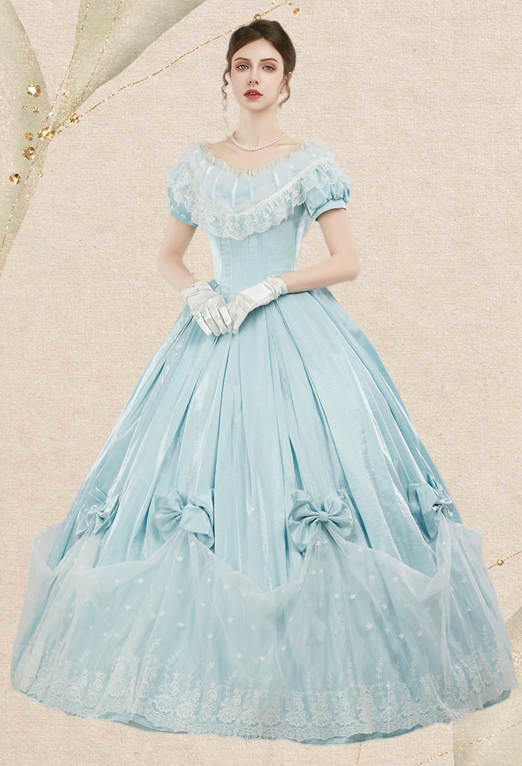 Medieval Renaissance Costume 18th Century Victorian Gown Dress Vintage Gorgeous Court Ball Dress