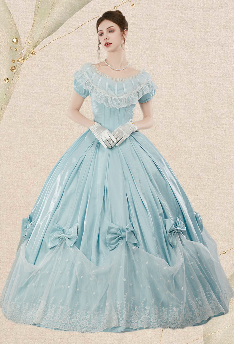 Medieval Renaissance Costume 18th Century Victorian Gown Dress Vintage Gorgeous Court Ball Dress