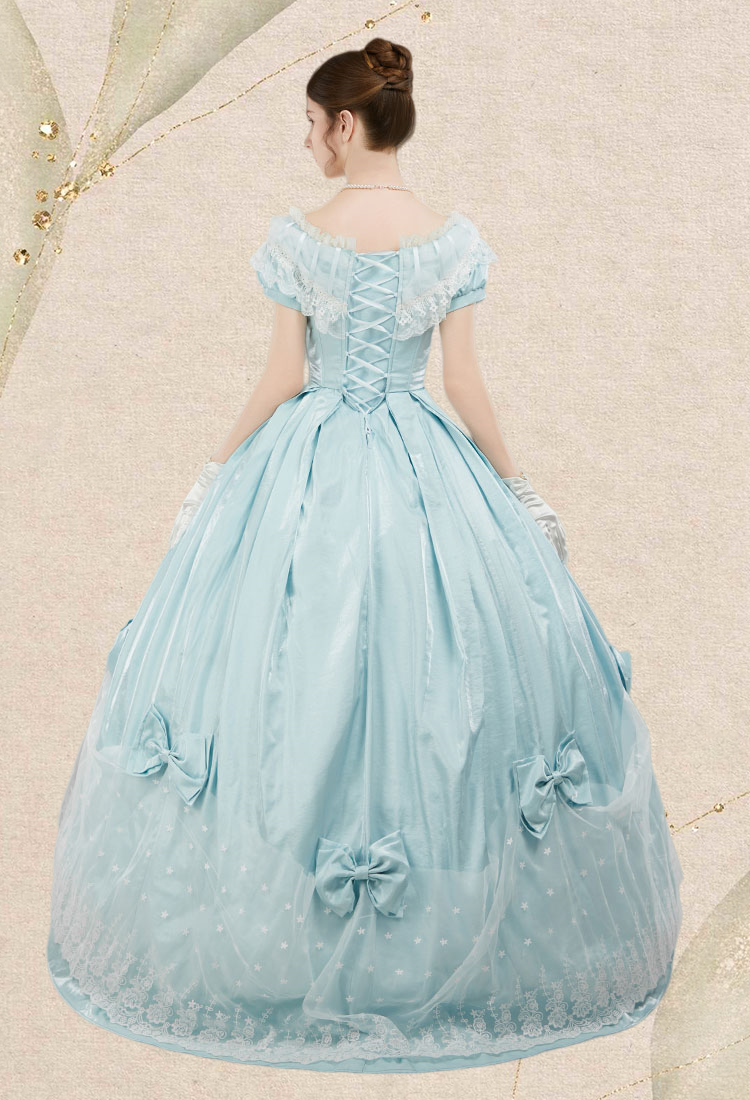 Medieval Renaissance Costume 18th Century Victorian Gown Dress Vintage Gorgeous Court Ball Dress