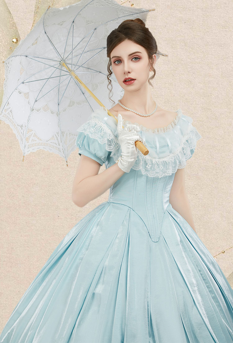 Medieval Renaissance Costume 18th Century Victorian Gown Dress Vintage Gorgeous Court Ball Dress