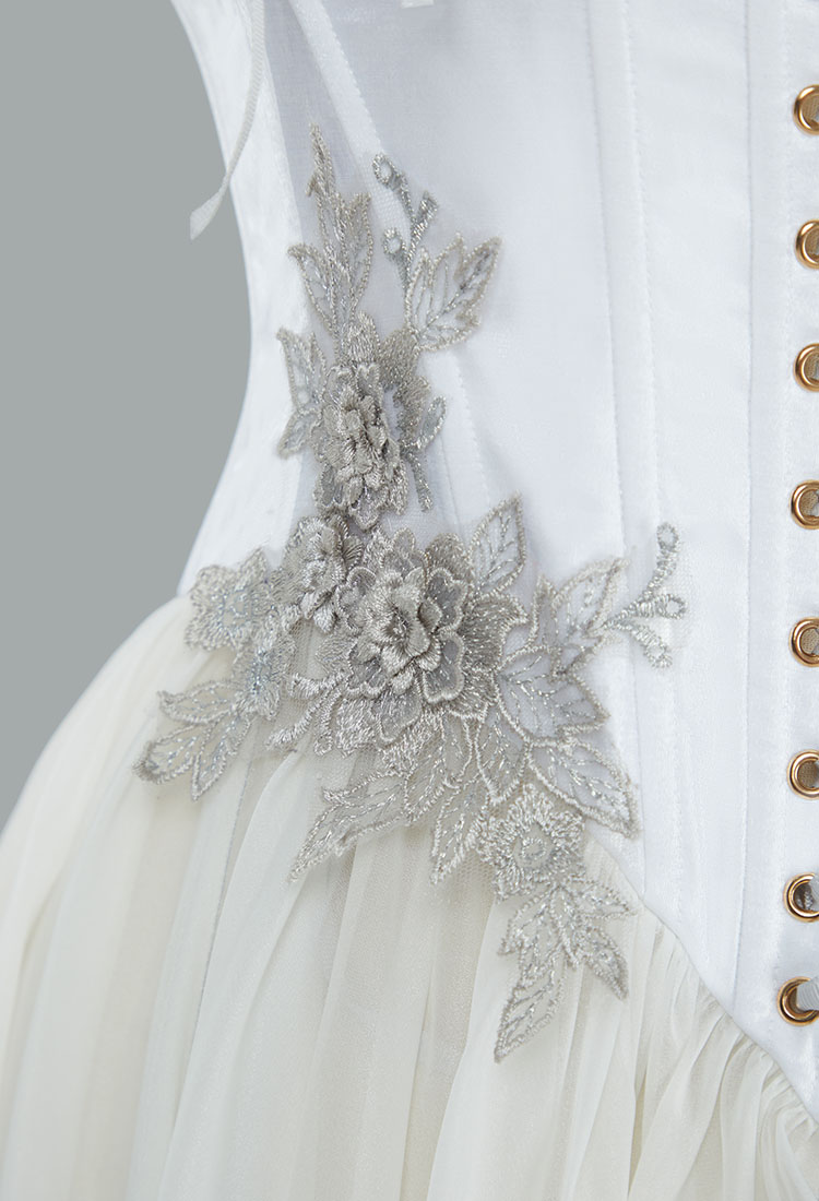 Medieval Renaissance Costume Elf Style Green Dress with Sleeves Cosplay Costume