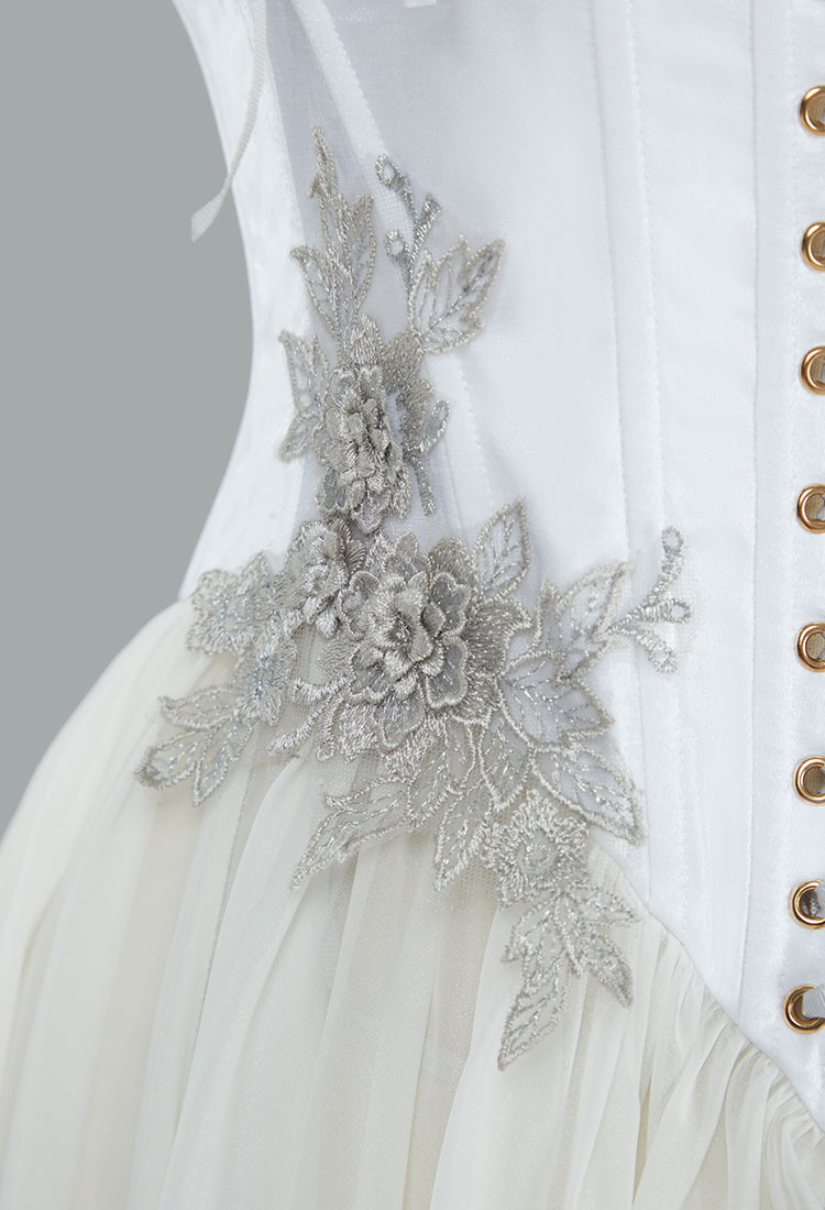 Medieval Renaissance Costume Elf Style Green Dress with Sleeves Cosplay Costume