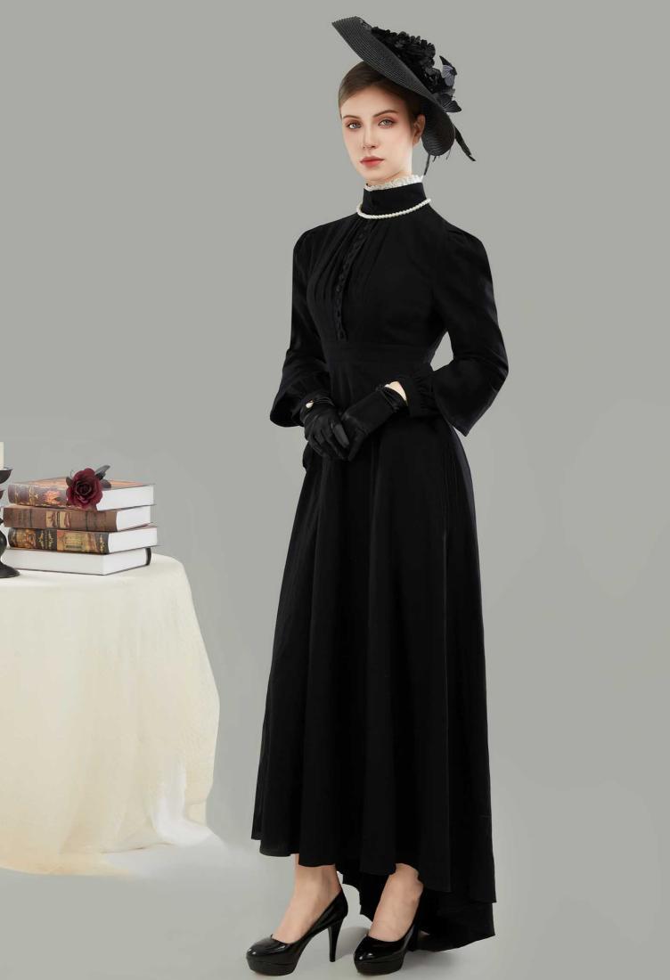 Women Renaissance Medieval Costume Edwardian Dress Gothic Vintage Ball Gown Masquerade Dress for Halloween