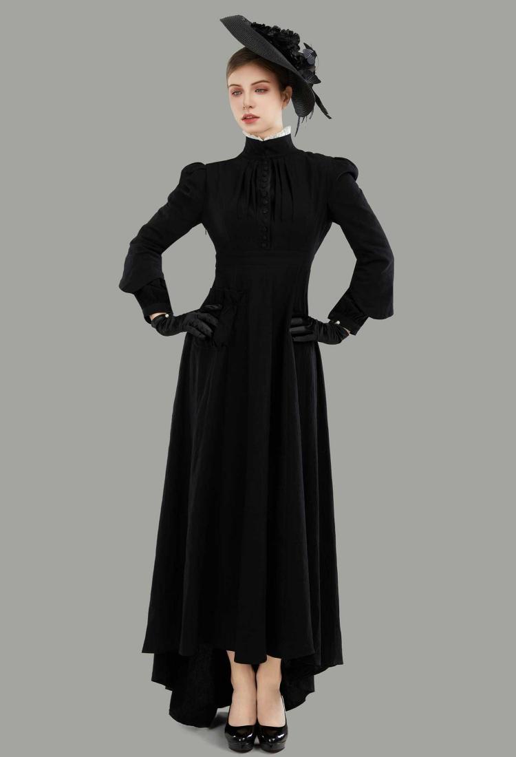 Women Renaissance Medieval Costume Edwardian Dress Gothic Vintage Ball Gown Masquerade Dress for Halloween