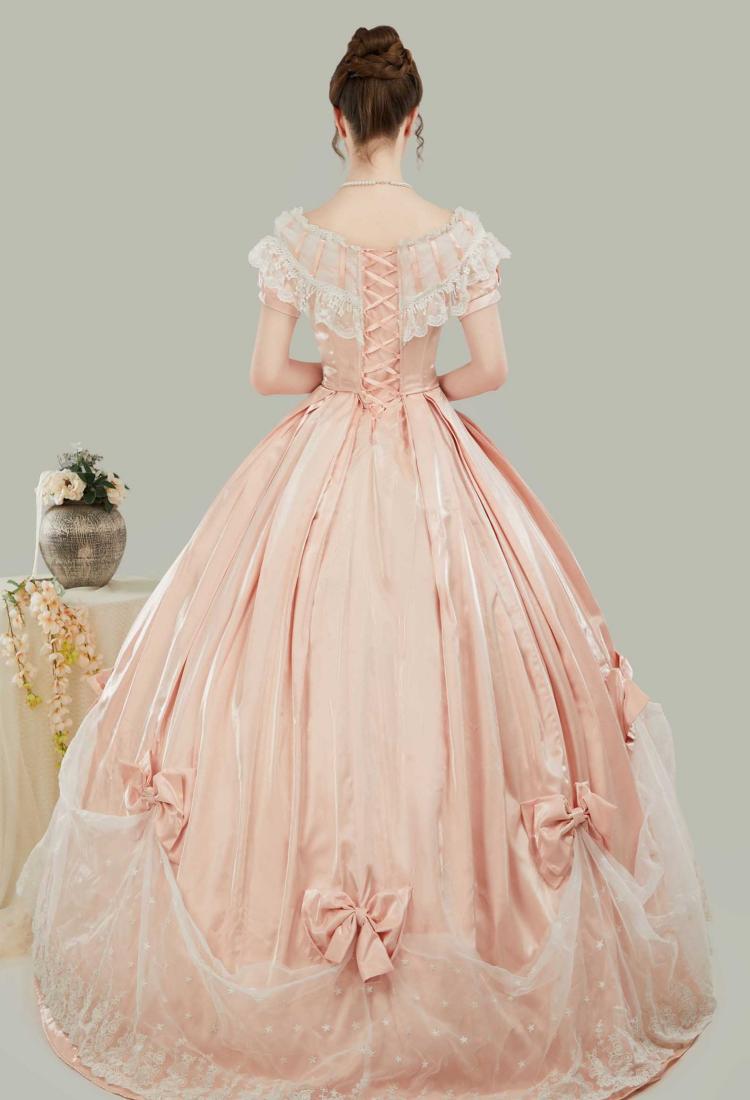 Women Renaissance Medieval Costume 18th Century Victorian Ball Gown Dress for Halloween