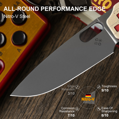 DearBear Knife EDC Folding Knife V3637A3