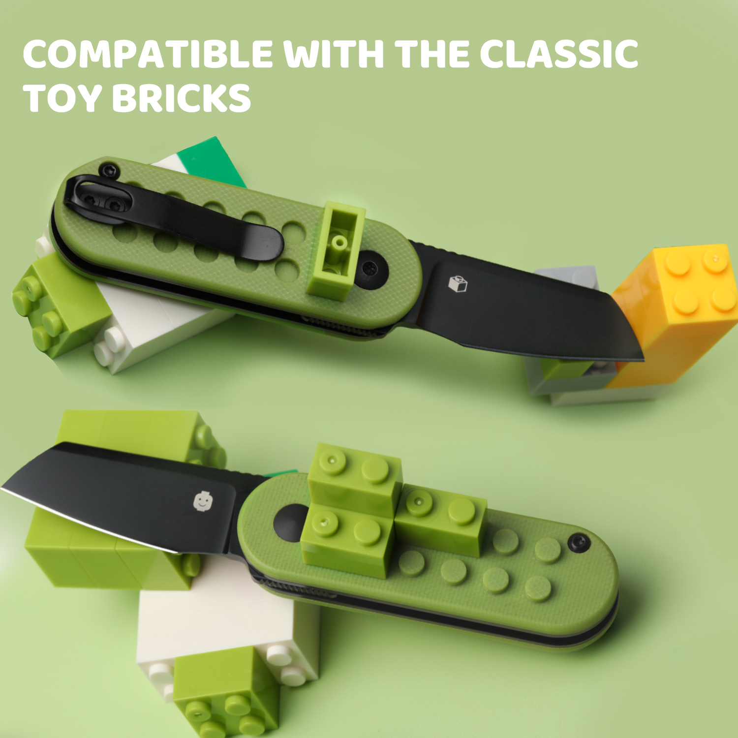 Nostalgia Play Series | Mini Bay | 14C28N | Green Brick G10 Handle | V2583A2