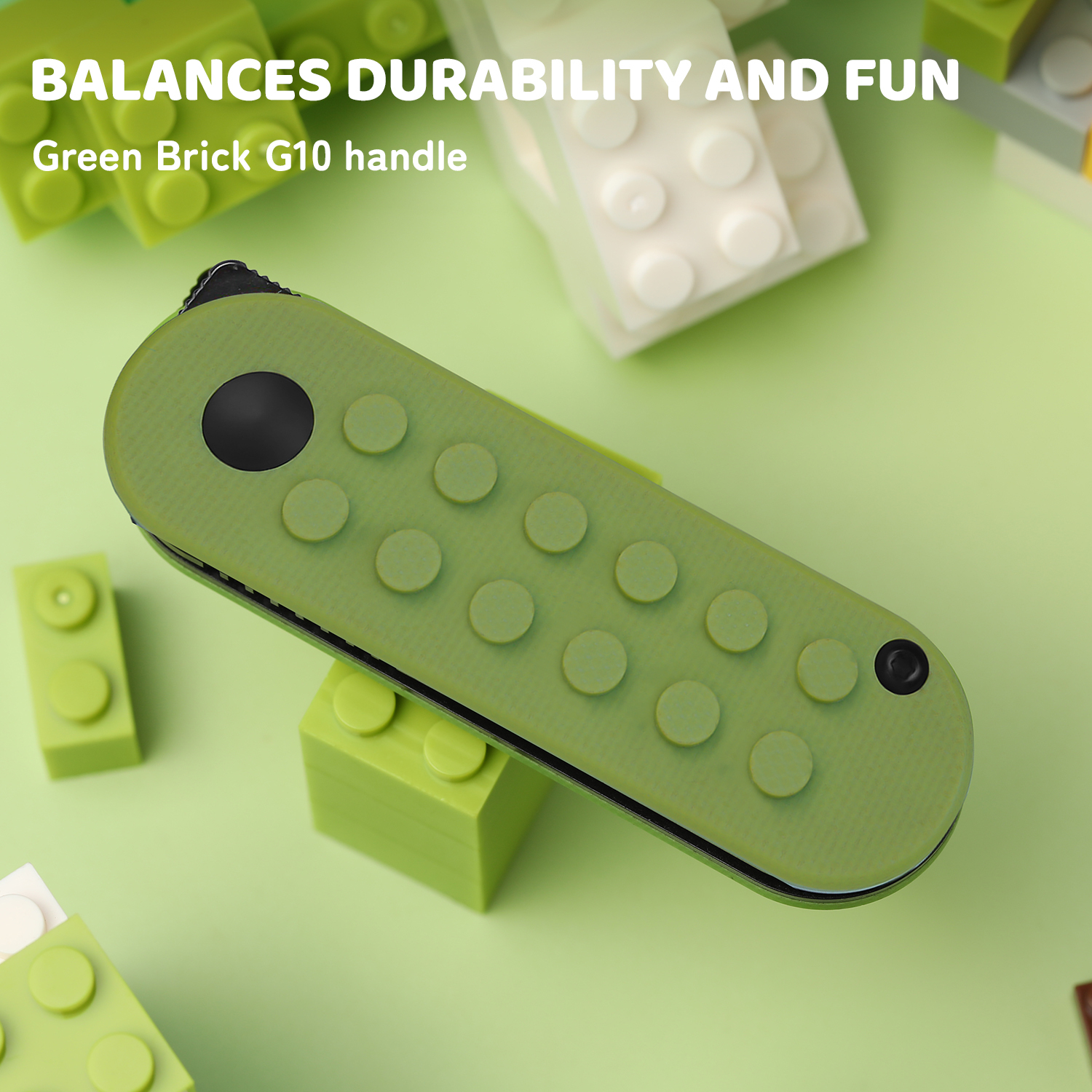 Nostalgia Play Series | Mini Bay | 14C28N | Green Brick G10 Handle | V2583A2